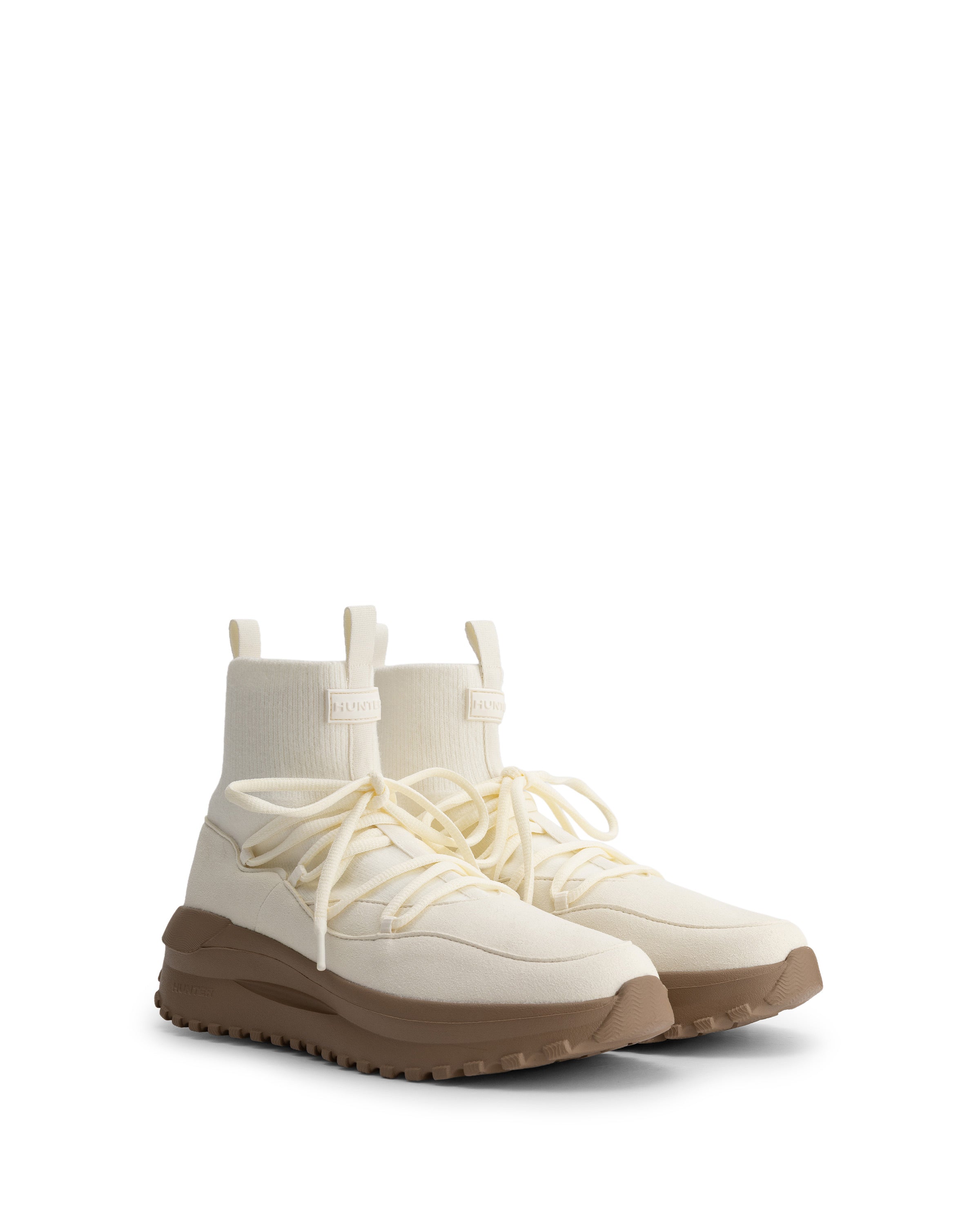 ユニセックス トラベル フロー ビーガン スエード ニット レース