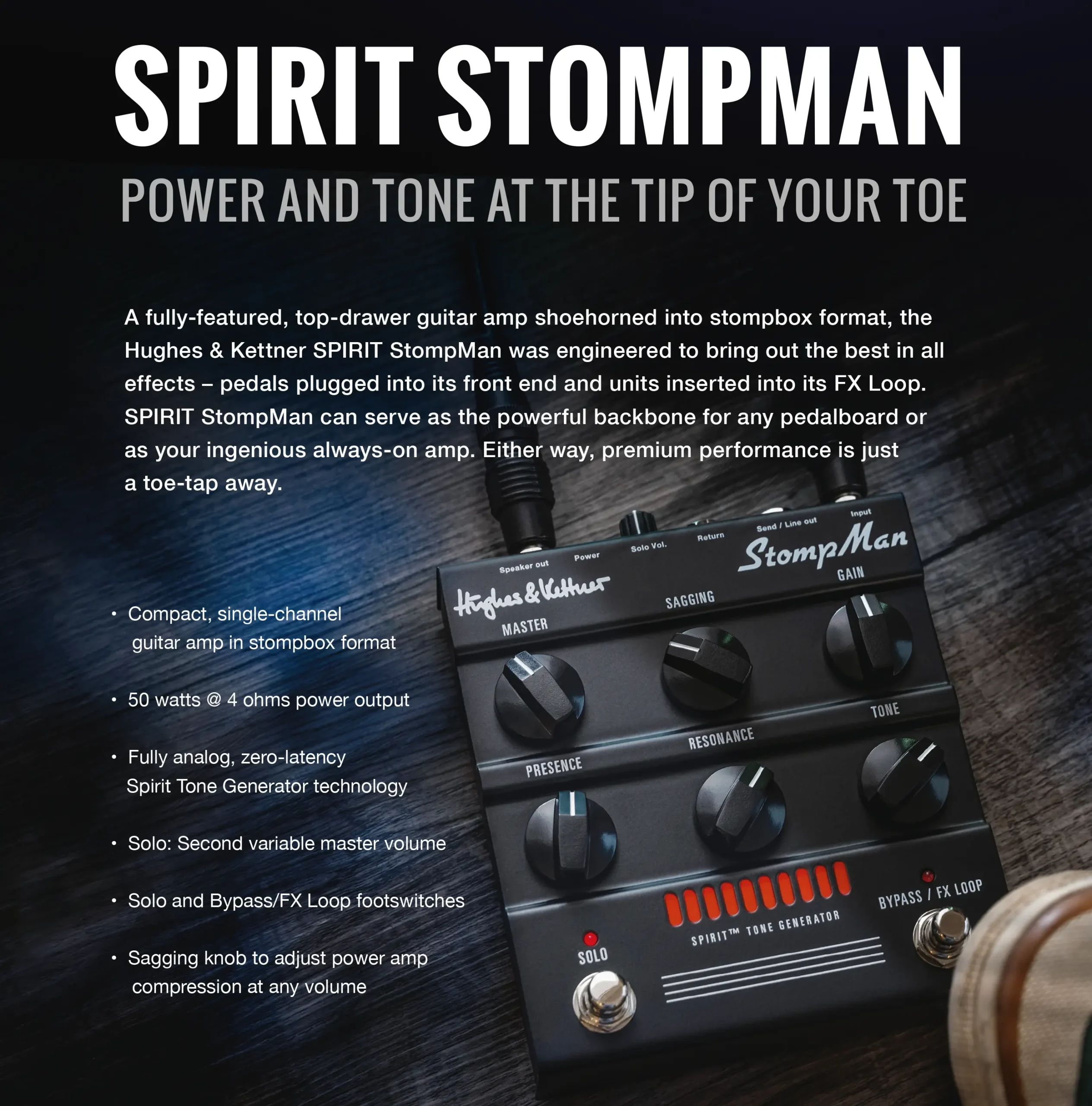 Hughes & Kettner StompMan ギターエフェクター STOMPMAN - Hughes