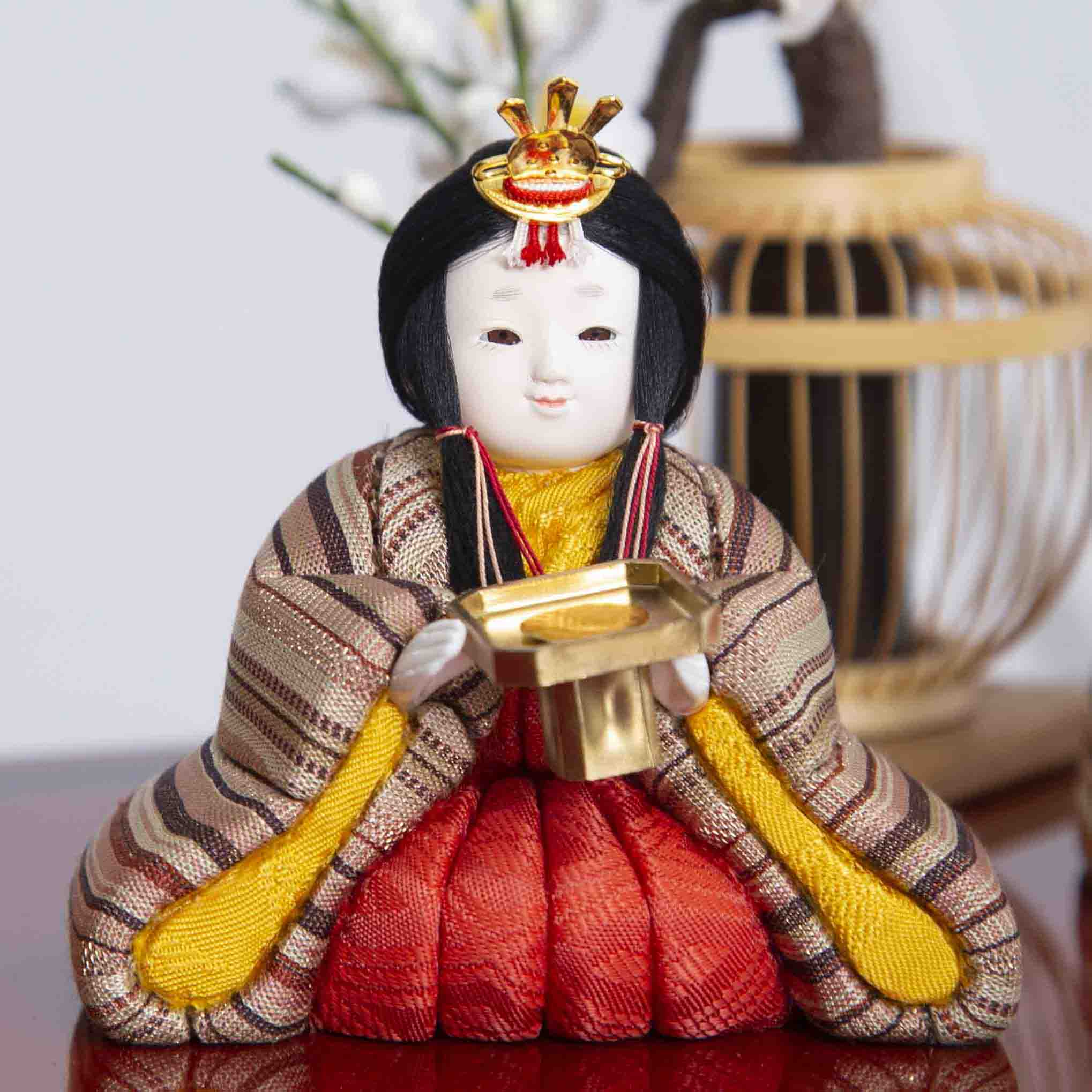 柿沼東光作 やよい小箱 木目込 収納飾り w93180 – 福仙