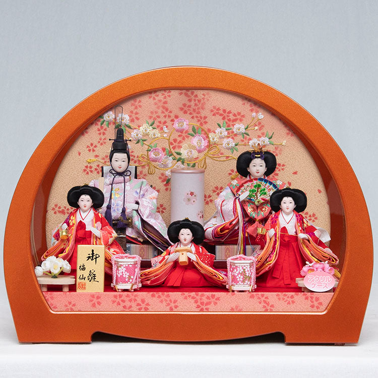 ひなた 五人ケース飾り w23078 – 福仙