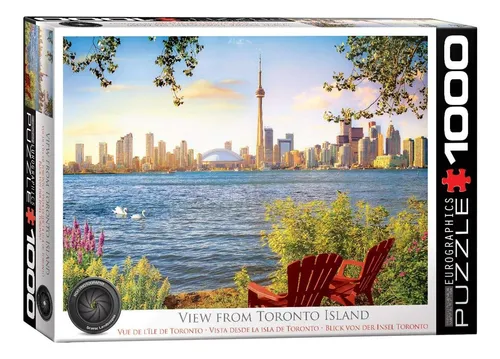 Eurographics 5434 Puzzle Vista Isla Toronto Detallado (1