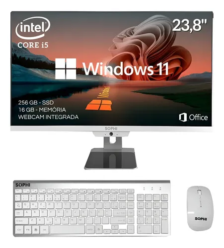 All In One Intel I5 Ssd 256gb 16gb Tela 23,8 Full Hd Computador