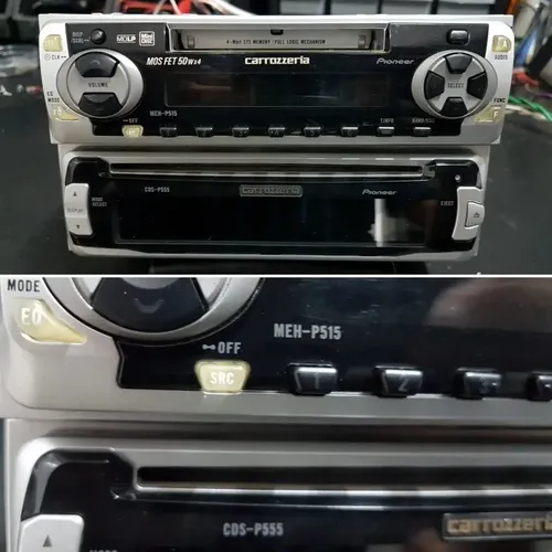Radio Conjunto Pioneer Carrozzeria Meh-p515+cds-p555 Novo D+