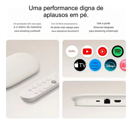 Google TV Streamer 4k Netflix Hdr Chromecast 2024 Androidtv Tipo