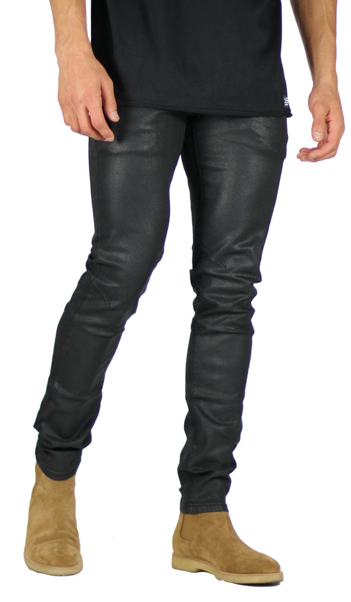 Wax Coated Slim Jean | Hyper Denim