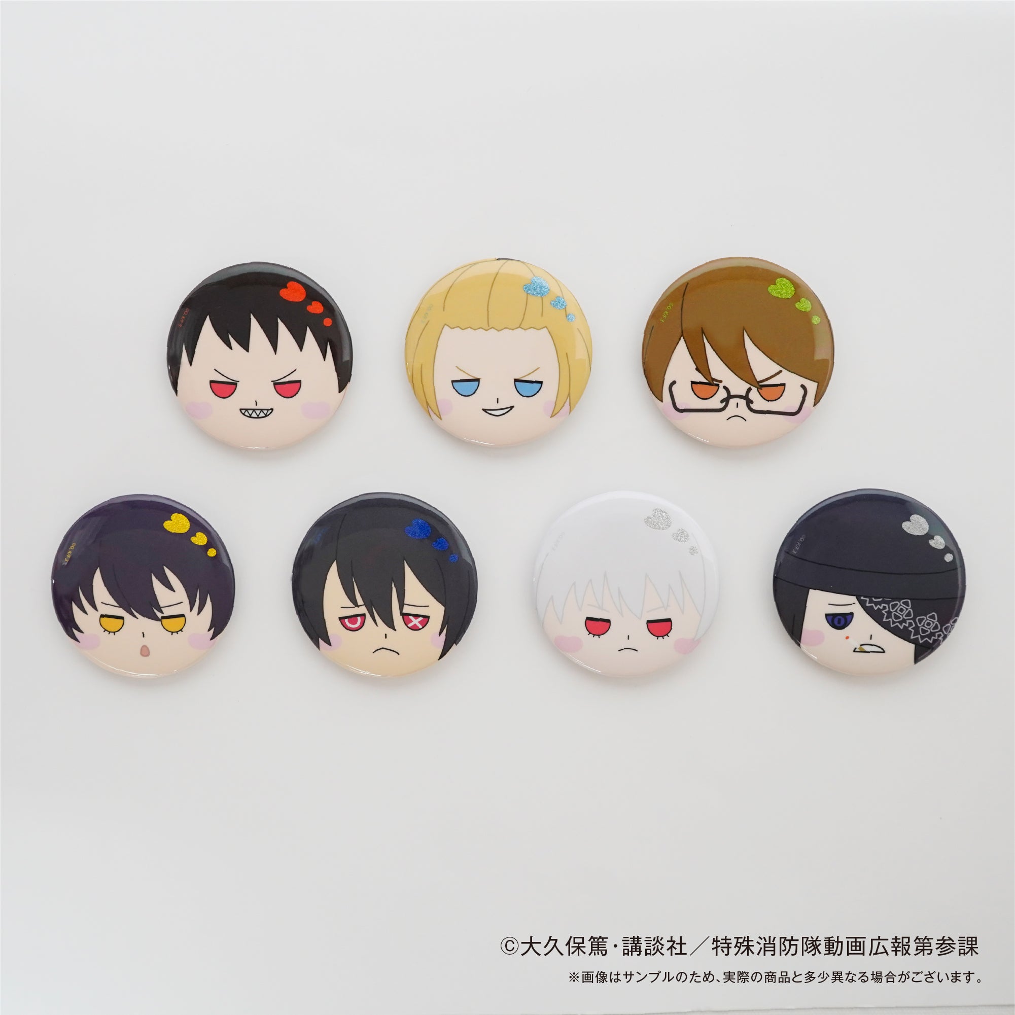 炎炎ノ消防隊 トレーディングもにゅも缶バッジ 1BOX（14パック）入り
