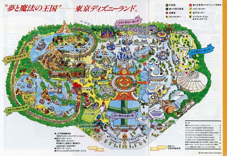 公式】開園当時のマップをご紹介｜東京ディズニーリゾート・ブログ