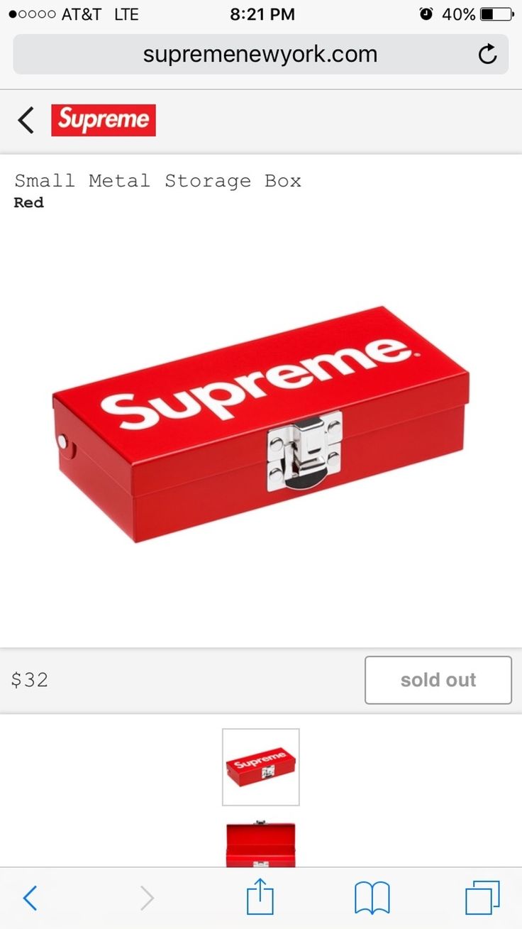 小物 Supreme 17SS Small l Storage Box 小物 Supreme 17SS Small l