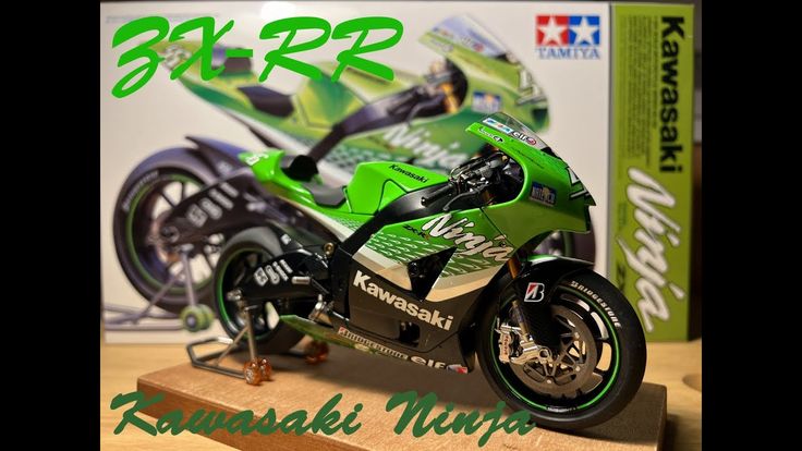 Kawasaki Ninja ZX RR TAMIYA 1/12 scale plastic model [Full Build]