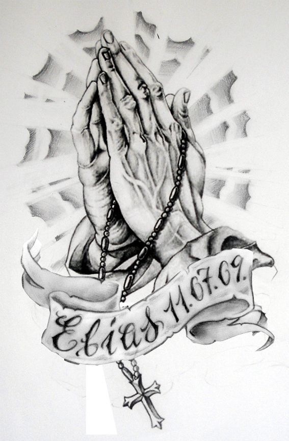 Praying Hands Tattoo Design