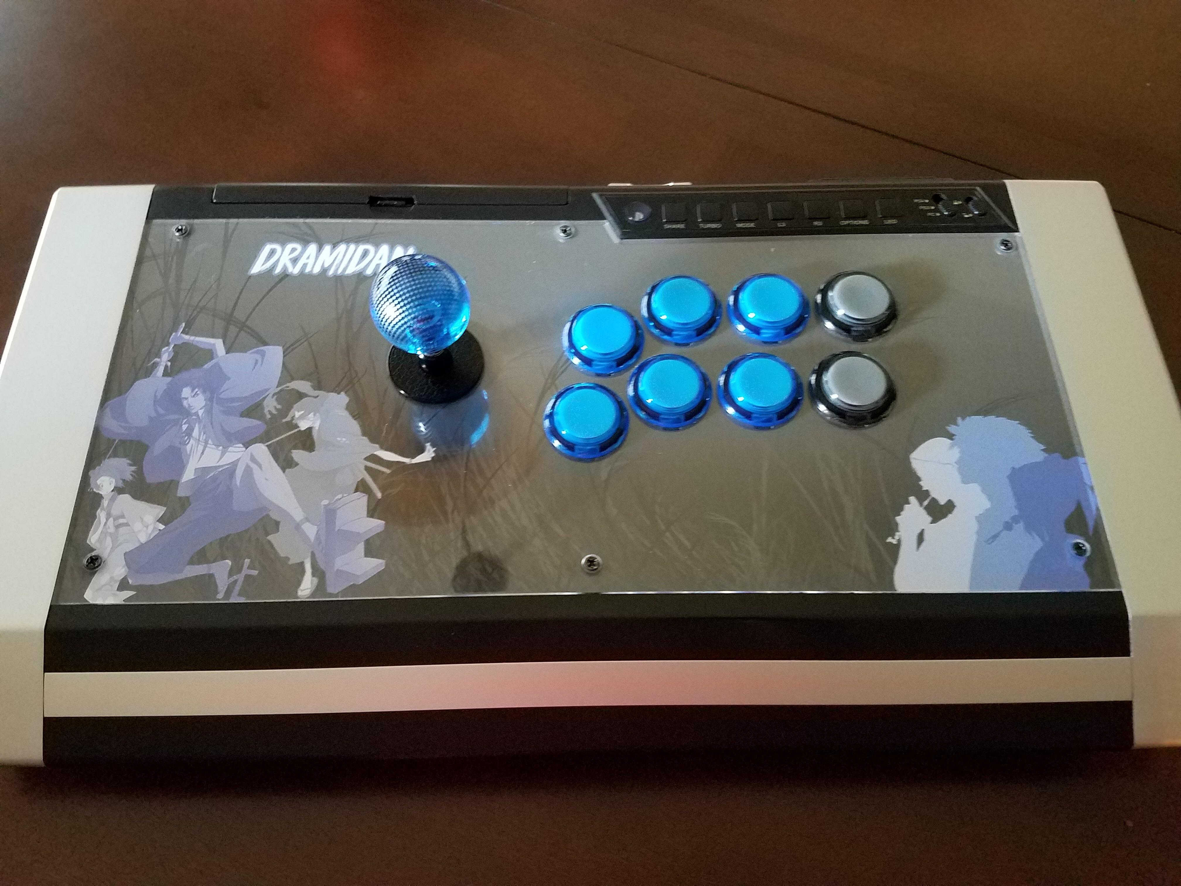 Qanba Obsidianファイトスティック用の最初のカスタムアートワーク