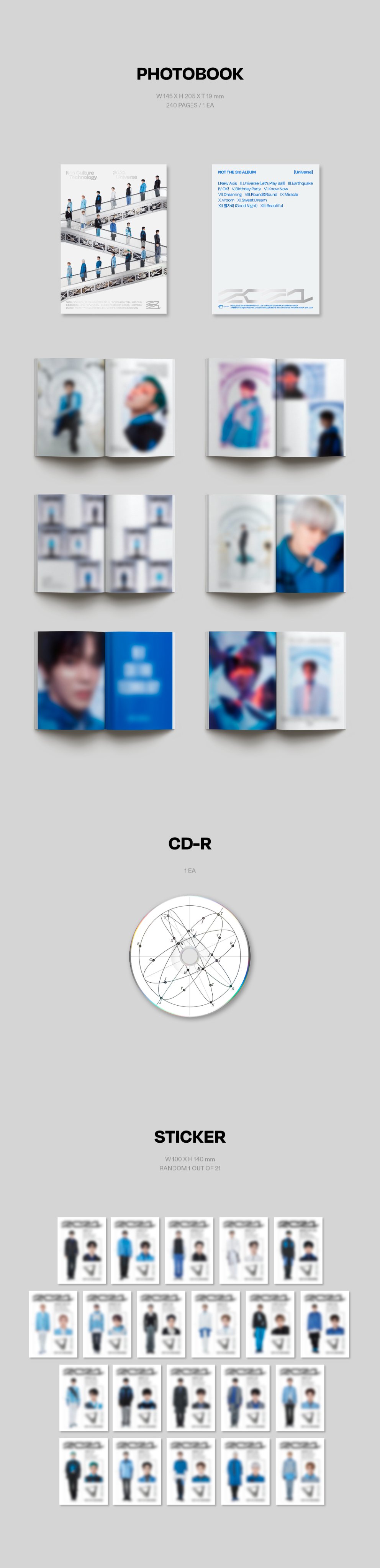 NCT 2021 - Universe Album Details (Photobook, International and
