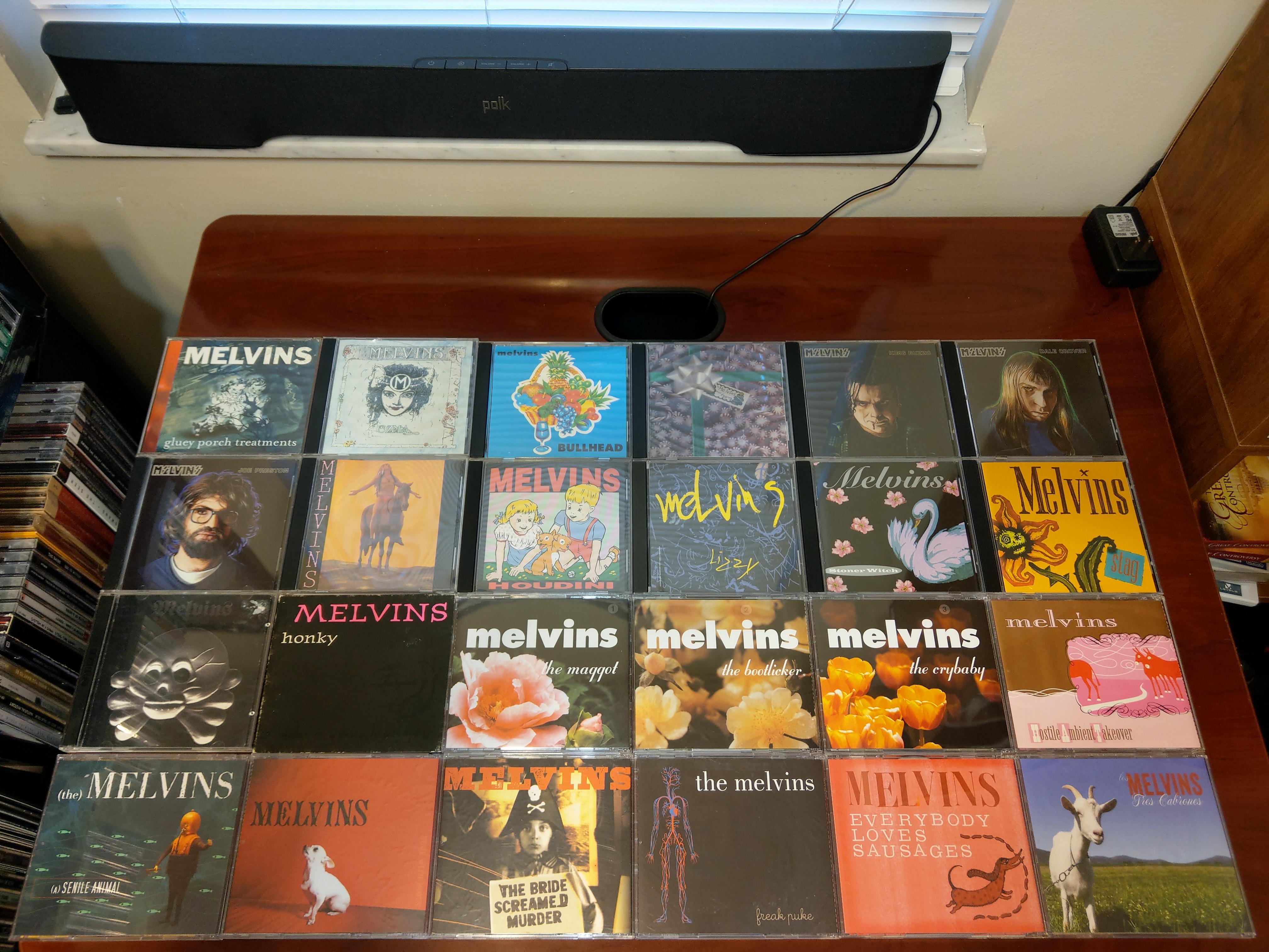 My Melvins collection. Still missing quite a few odds and ends and