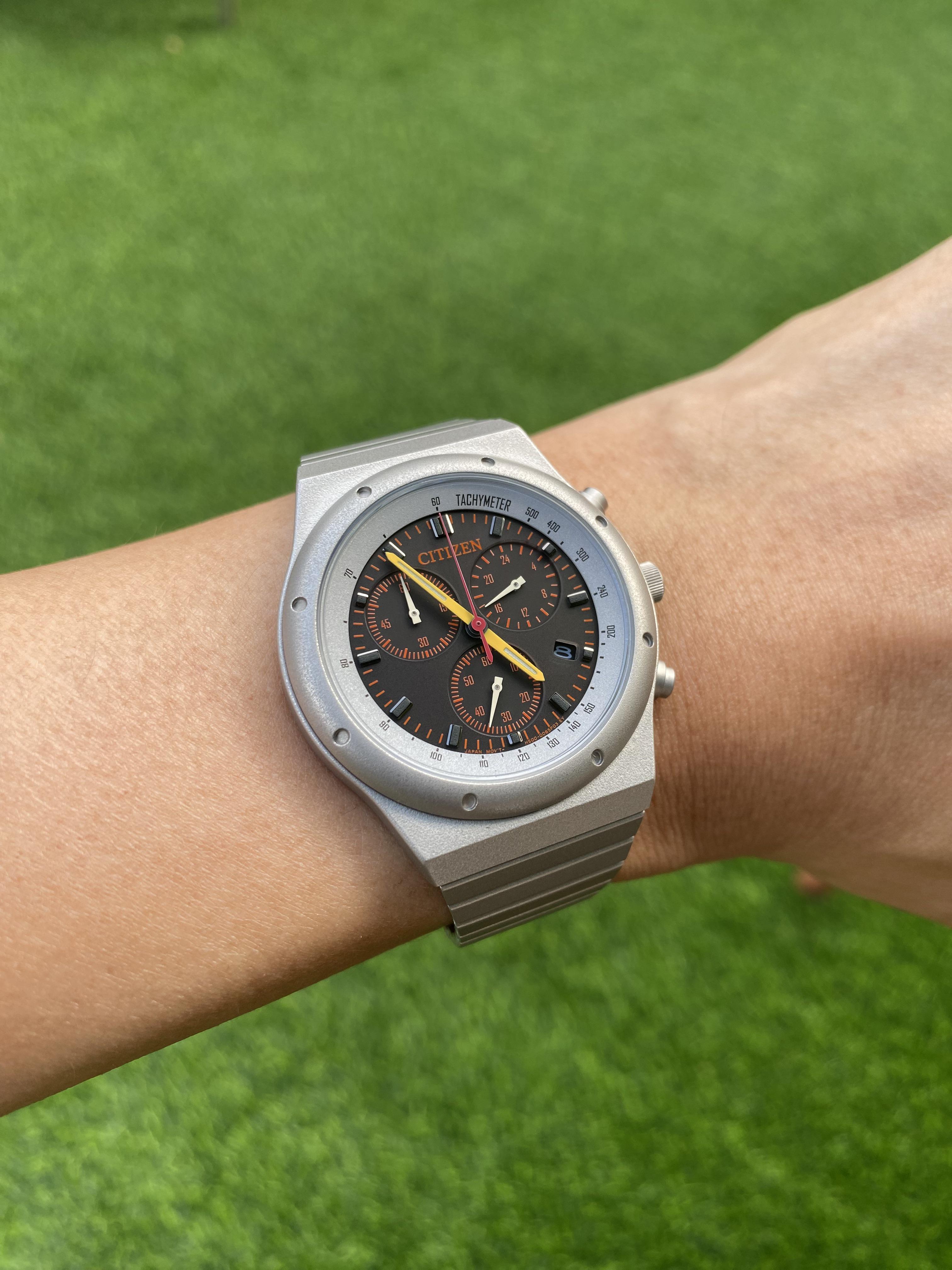 Citizen Record Label 1984 Chronograph reissue LE 200pcs AT2557-54G