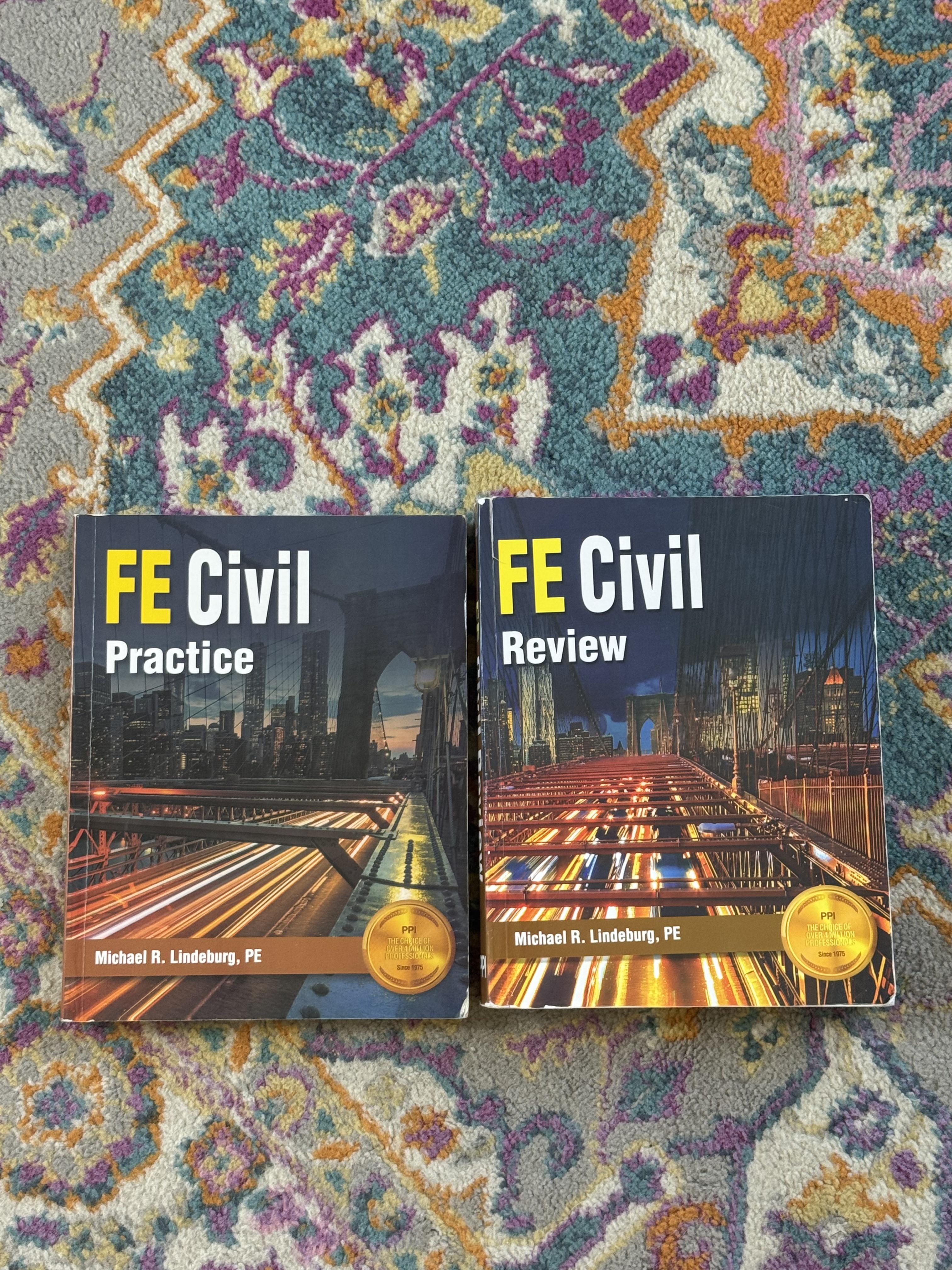 FE Civil Review and Practice Book Set: Michael R. Lindeburg : r