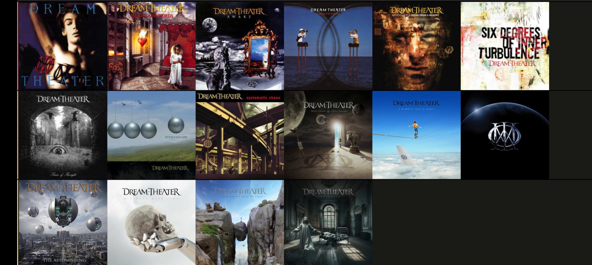 Here is every DT studio album composed of original material so far