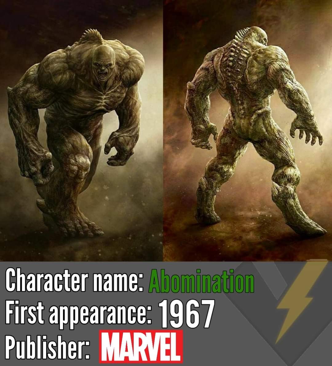 アボミネーション 1967 (彼はハルクの主な敵の一人です)。 : r/Marvel