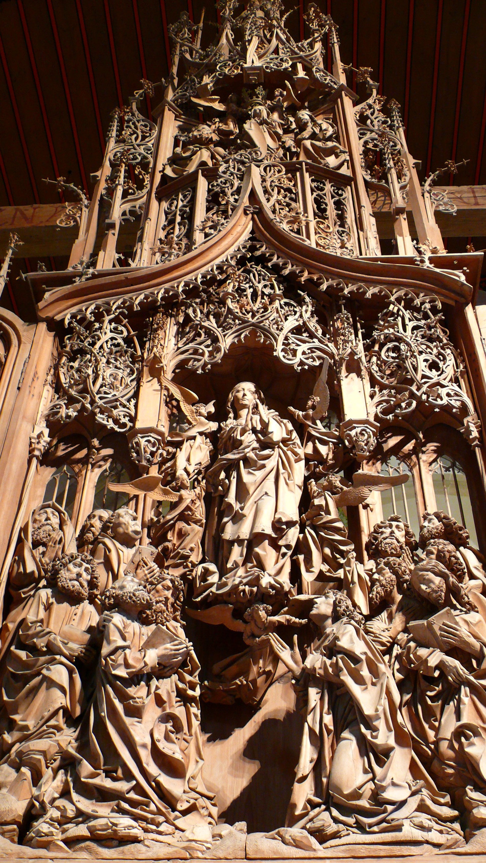 Virgin Mary's altar at Herrgottskirche (Church of Our Lord) in