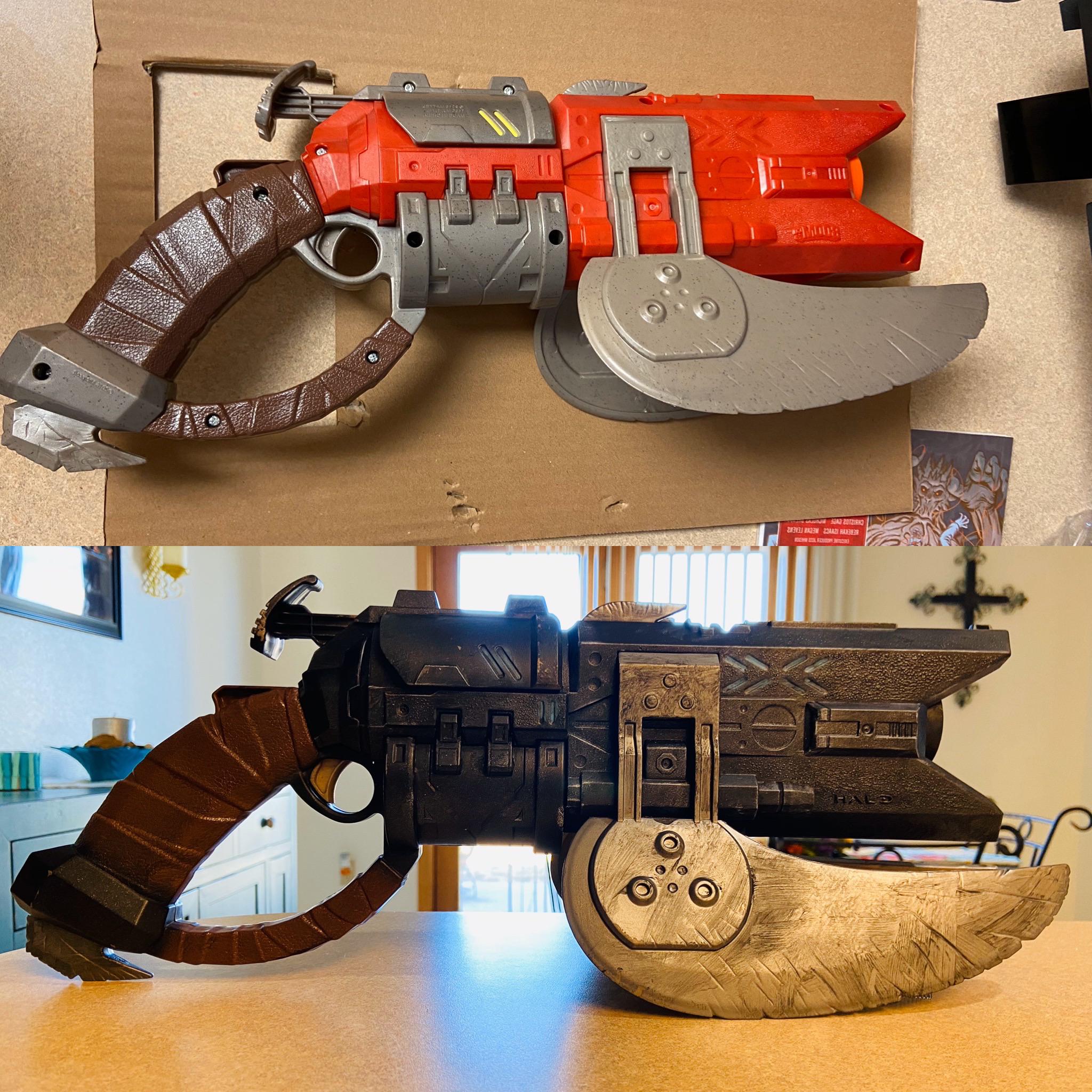Boomco Spiker before and after : r/halo