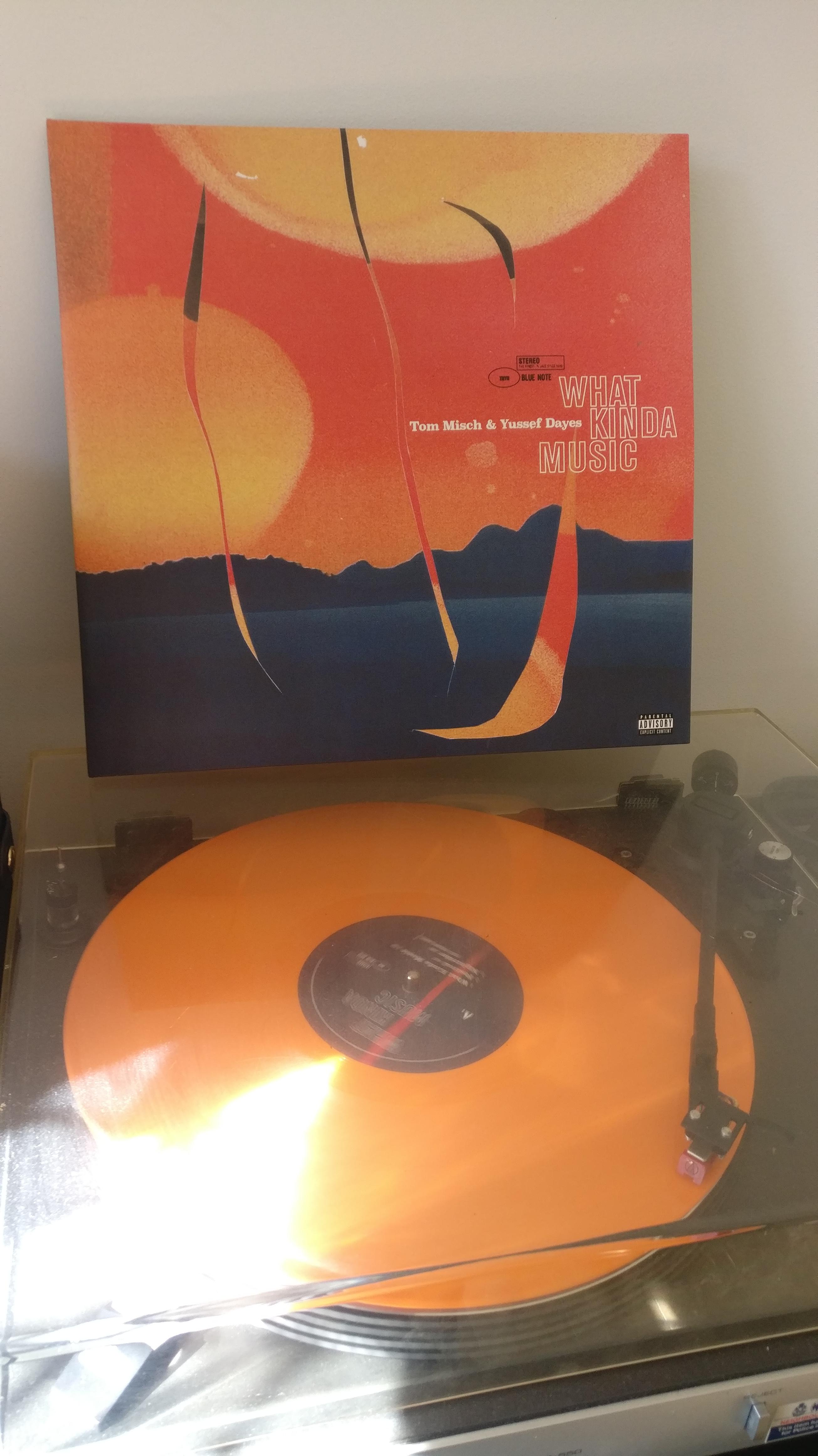 This limited orange vinyl edition of What Kinda Music finally