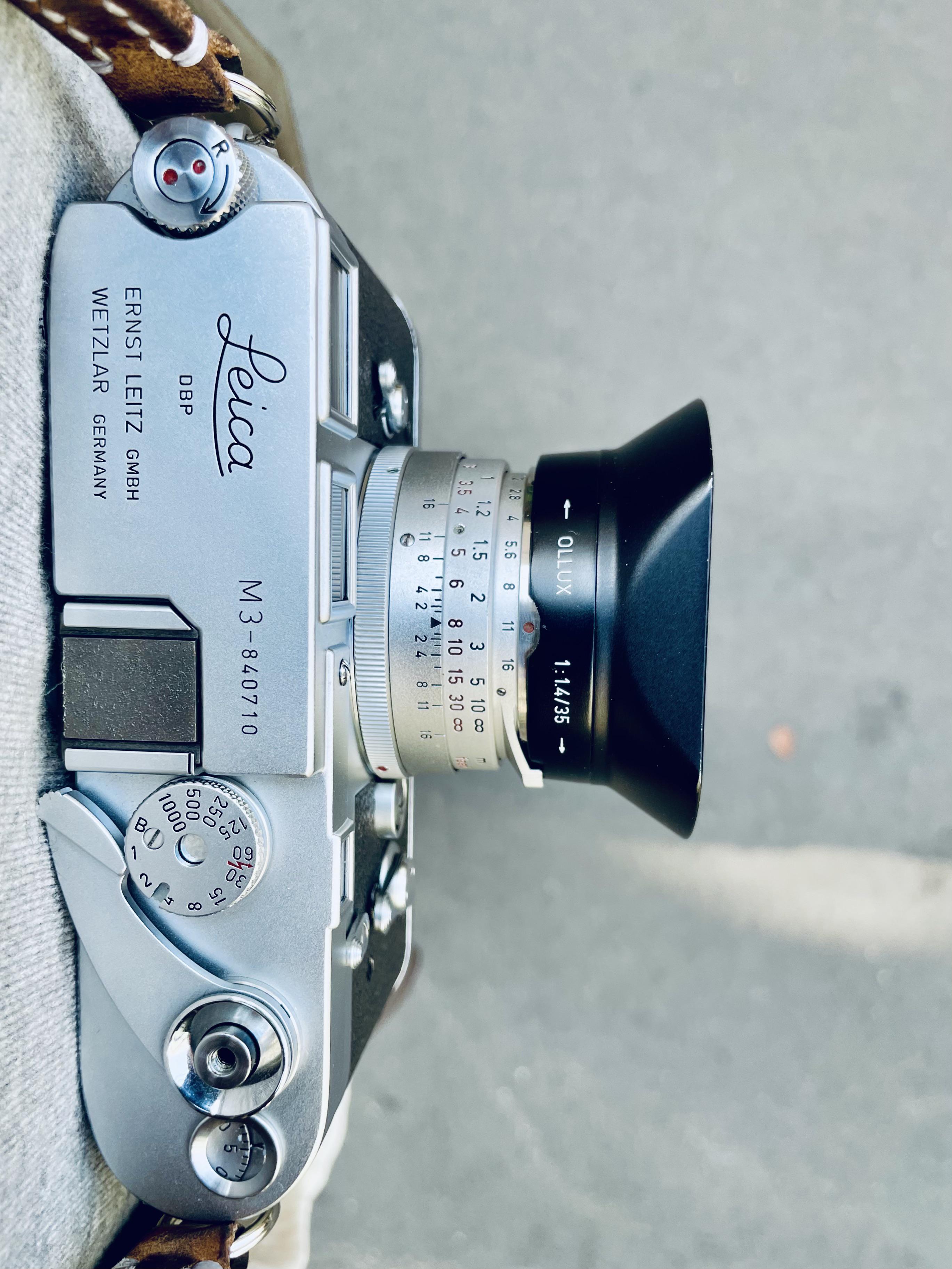 俺のお気に入りのカメラ、ライカM3ダブルストローク。 : r/AnalogCommunity