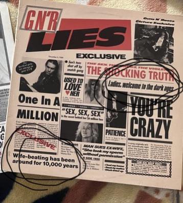 Guns N Roses Lies : r/vinyl