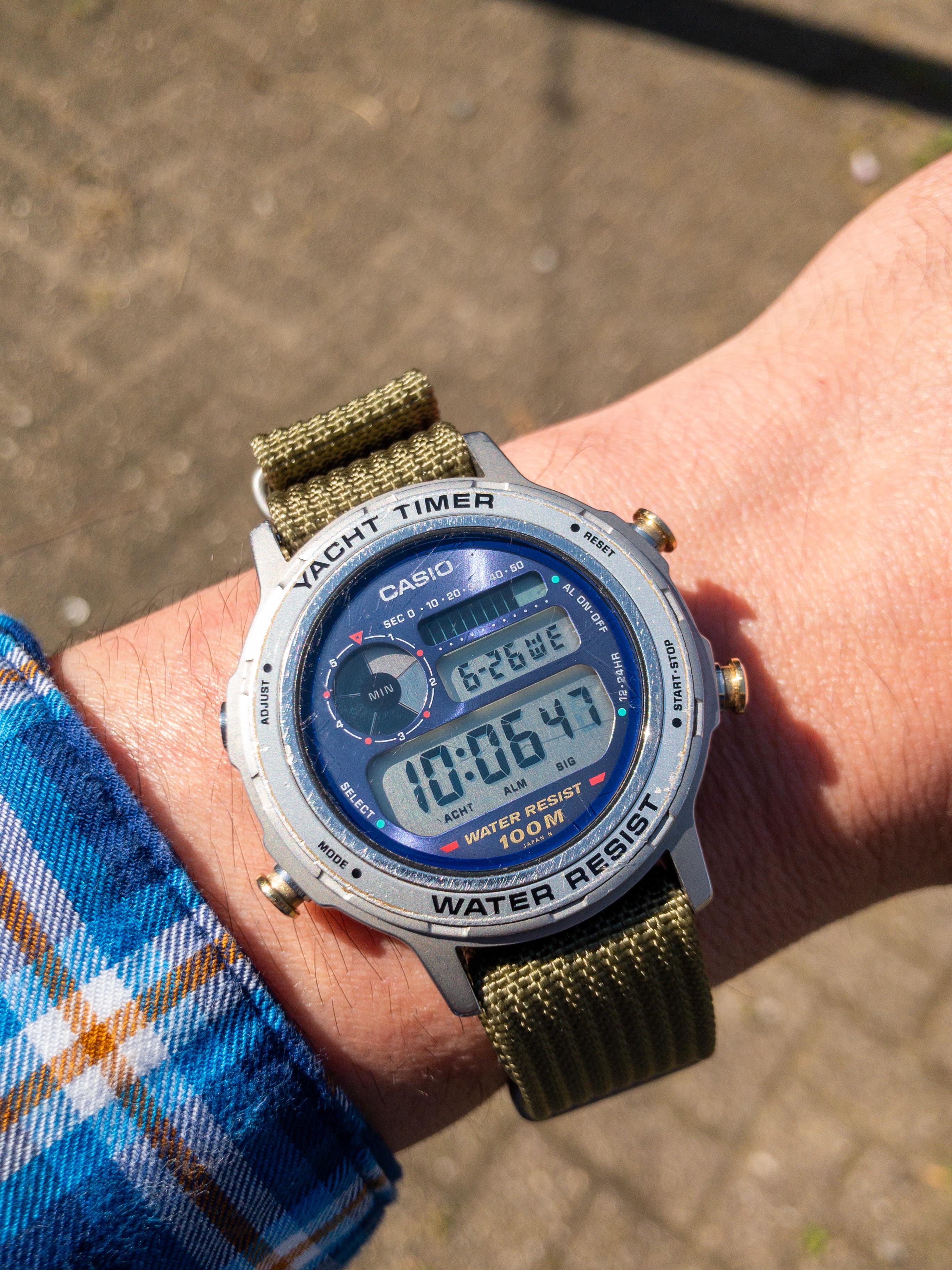 Taking out a Yacht Timer for the first time : r/casio