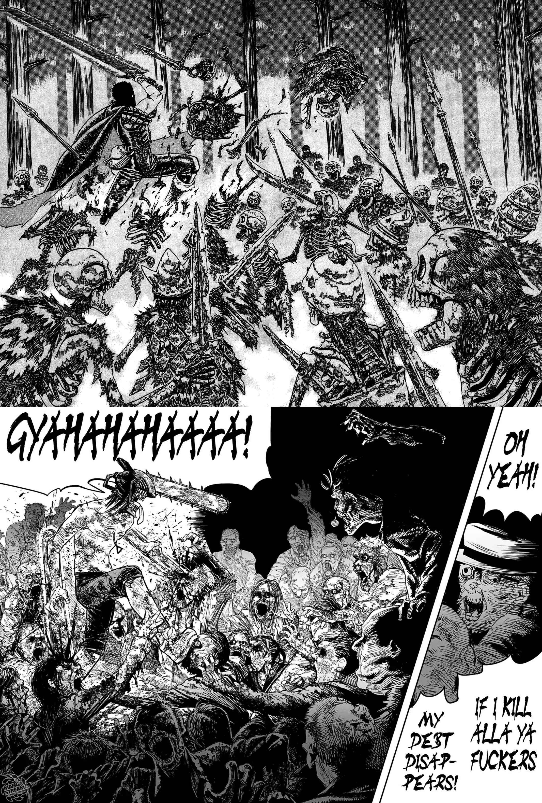 I think Fujimoto might be a Berserk fan : r/ChainsawMan