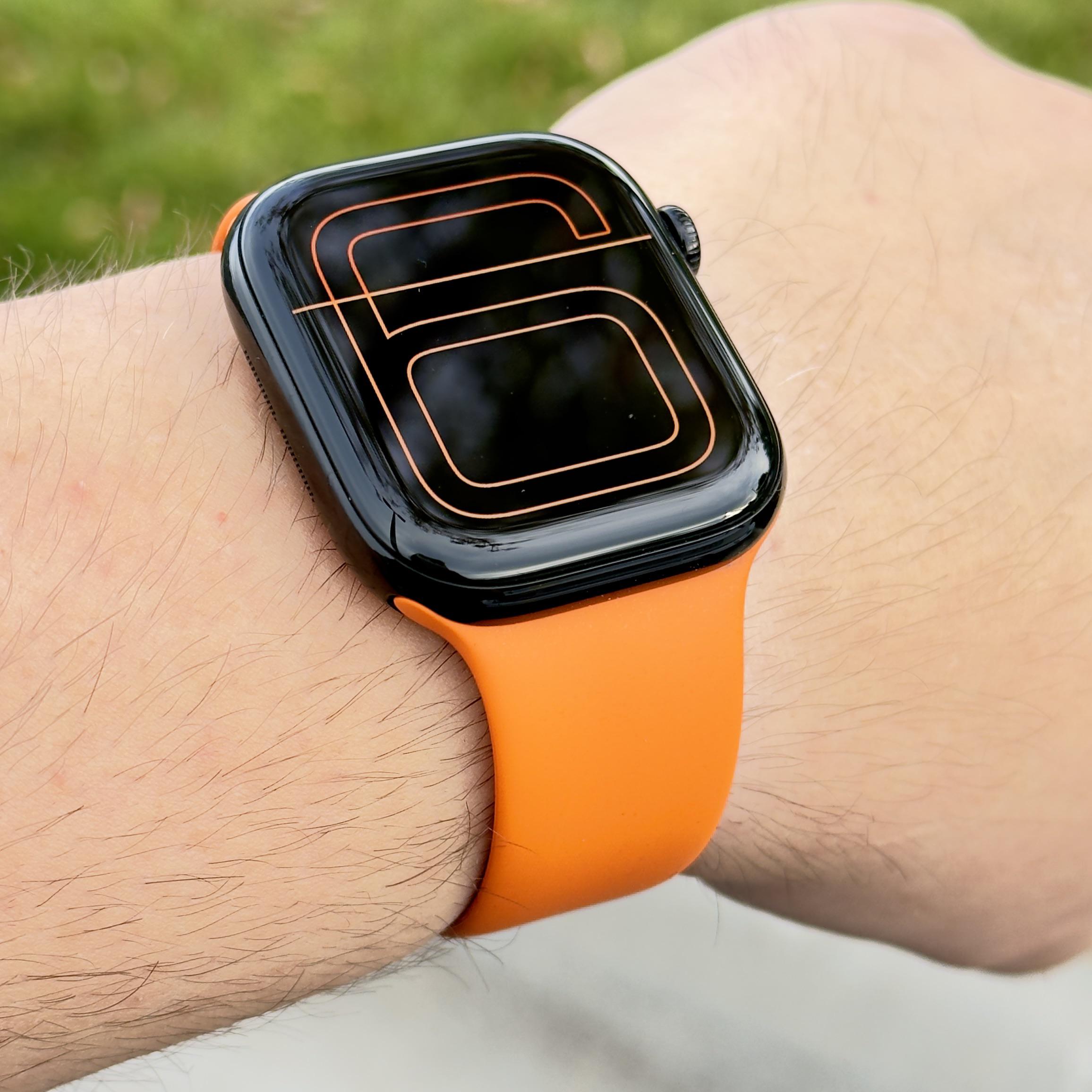 ジェットブラック + エルメスオレンジ スポーツバンド : r/AppleWatch