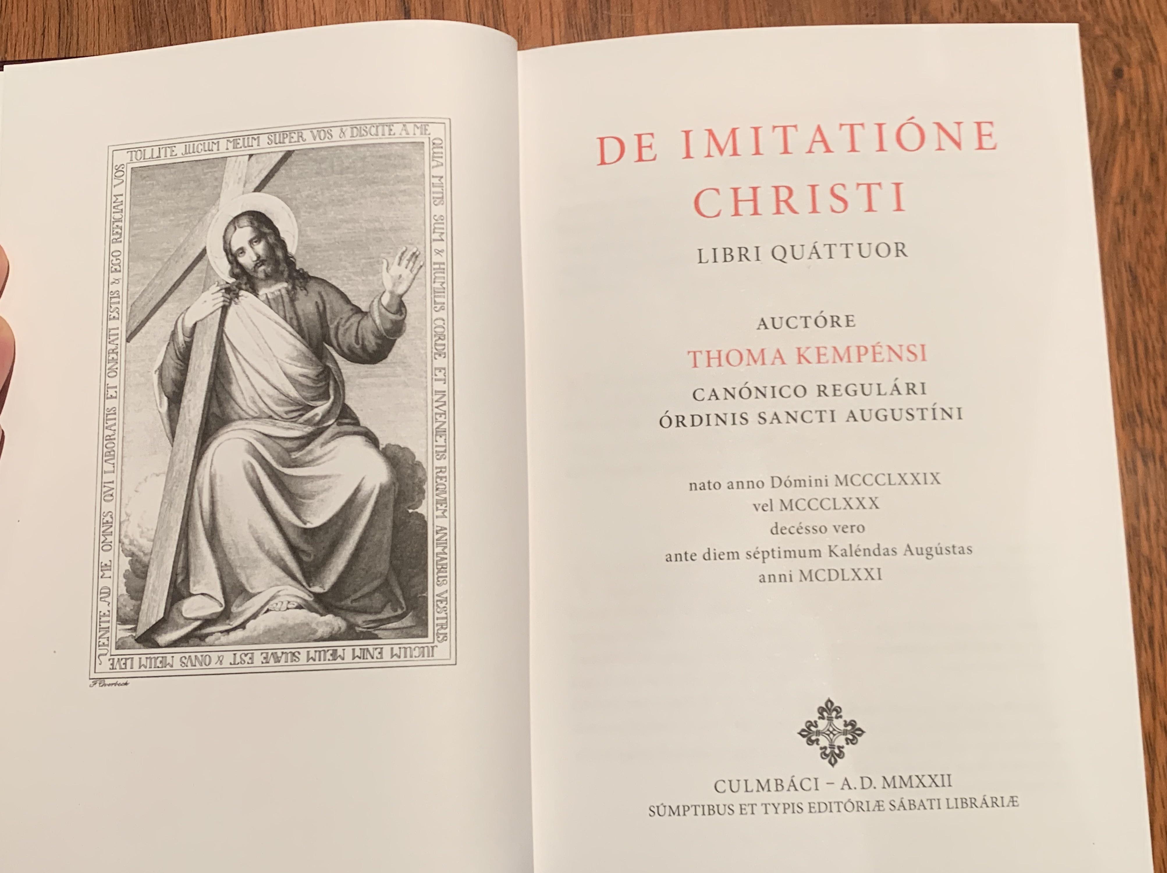 新しいラテン語版の精神的な古典を購入しました - トマス・ア