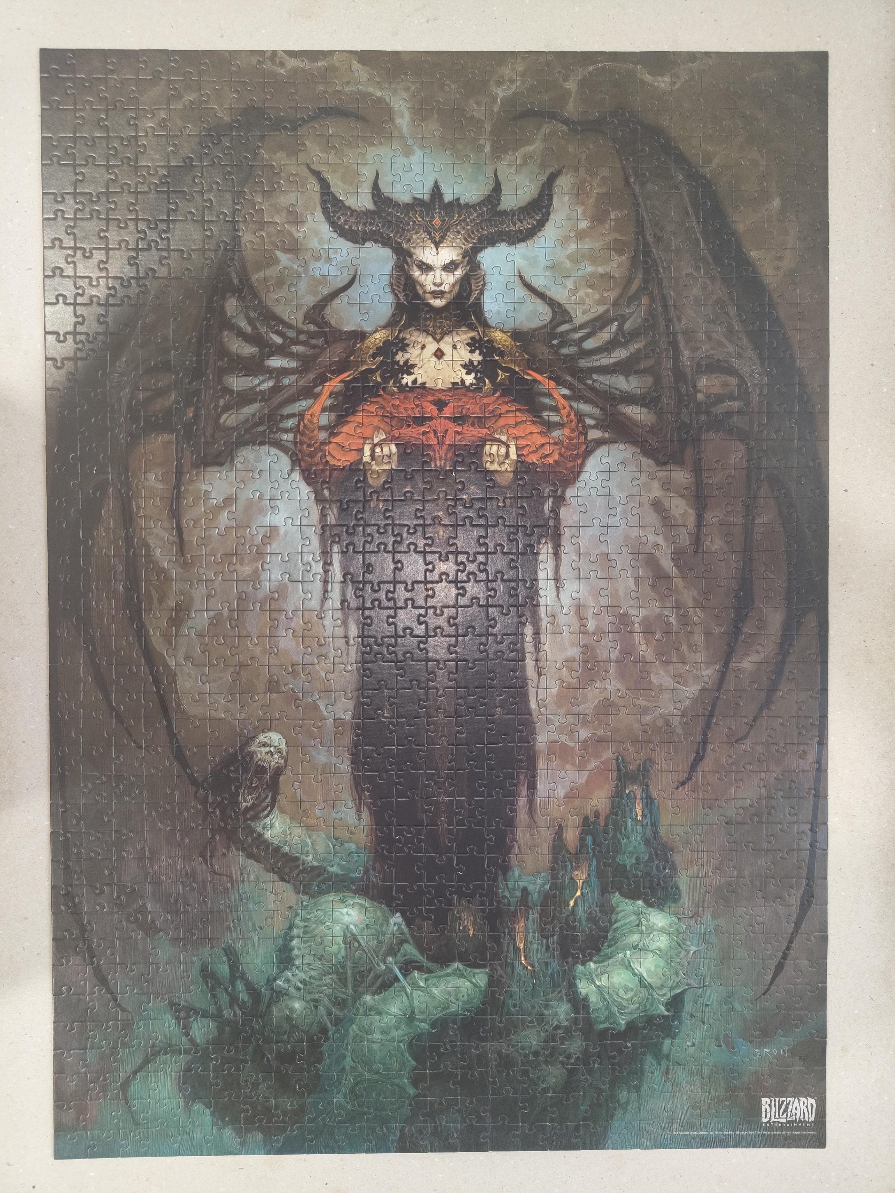 Lilith from Diablo 4 - 1000 Piece Jigsaw Puzzle : r/diablo4