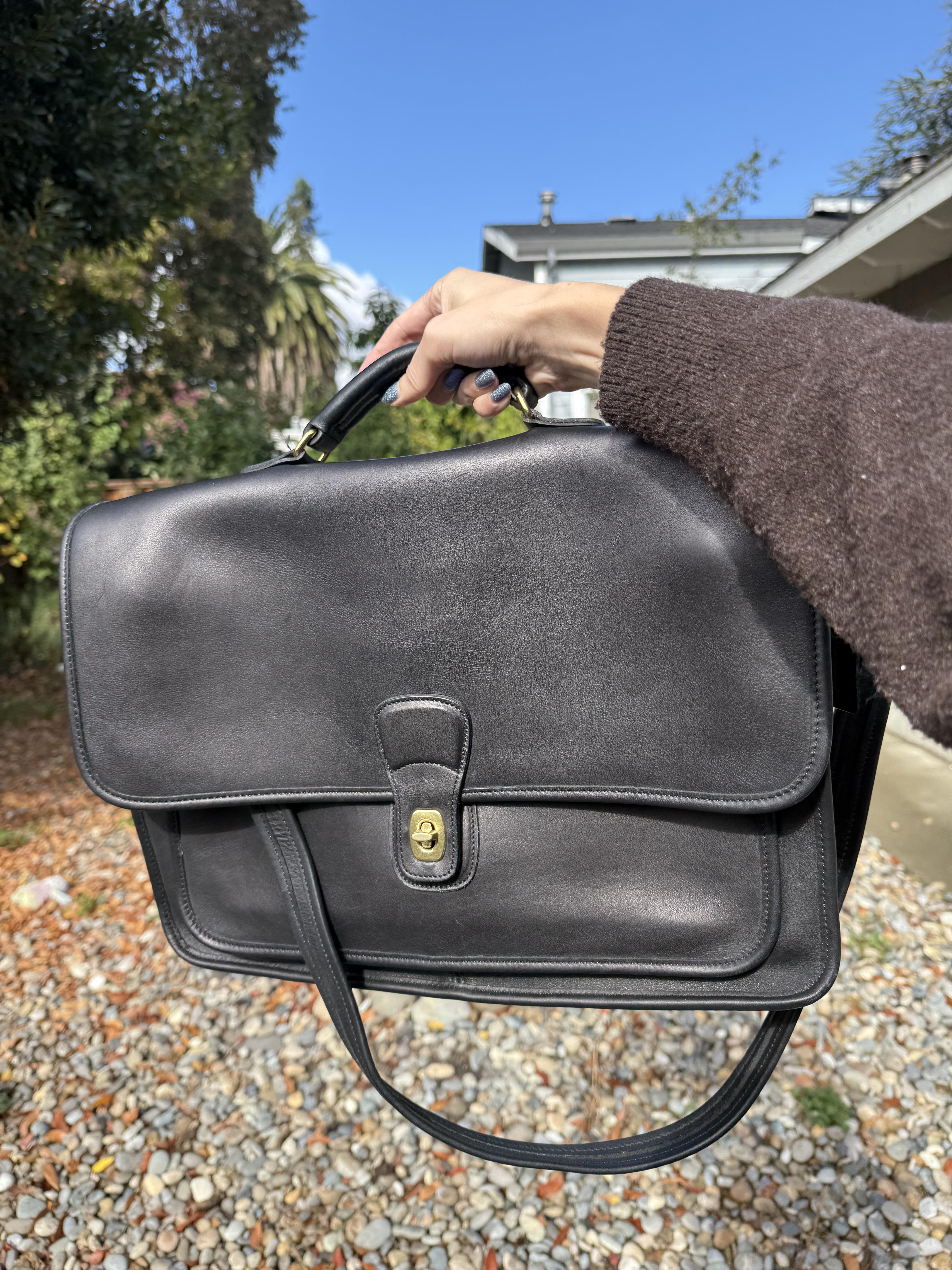 Scored myself a vintage Coach Metropolitan Brief made the year I