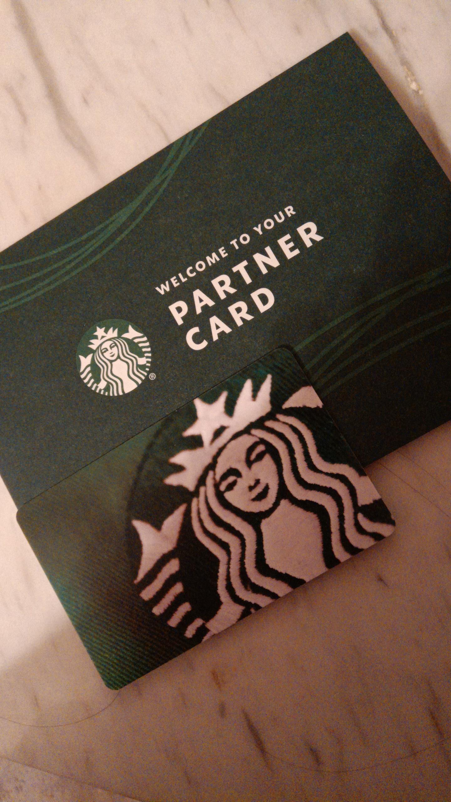 今日、パートナーカードが届いたよ :3 : r/starbucks