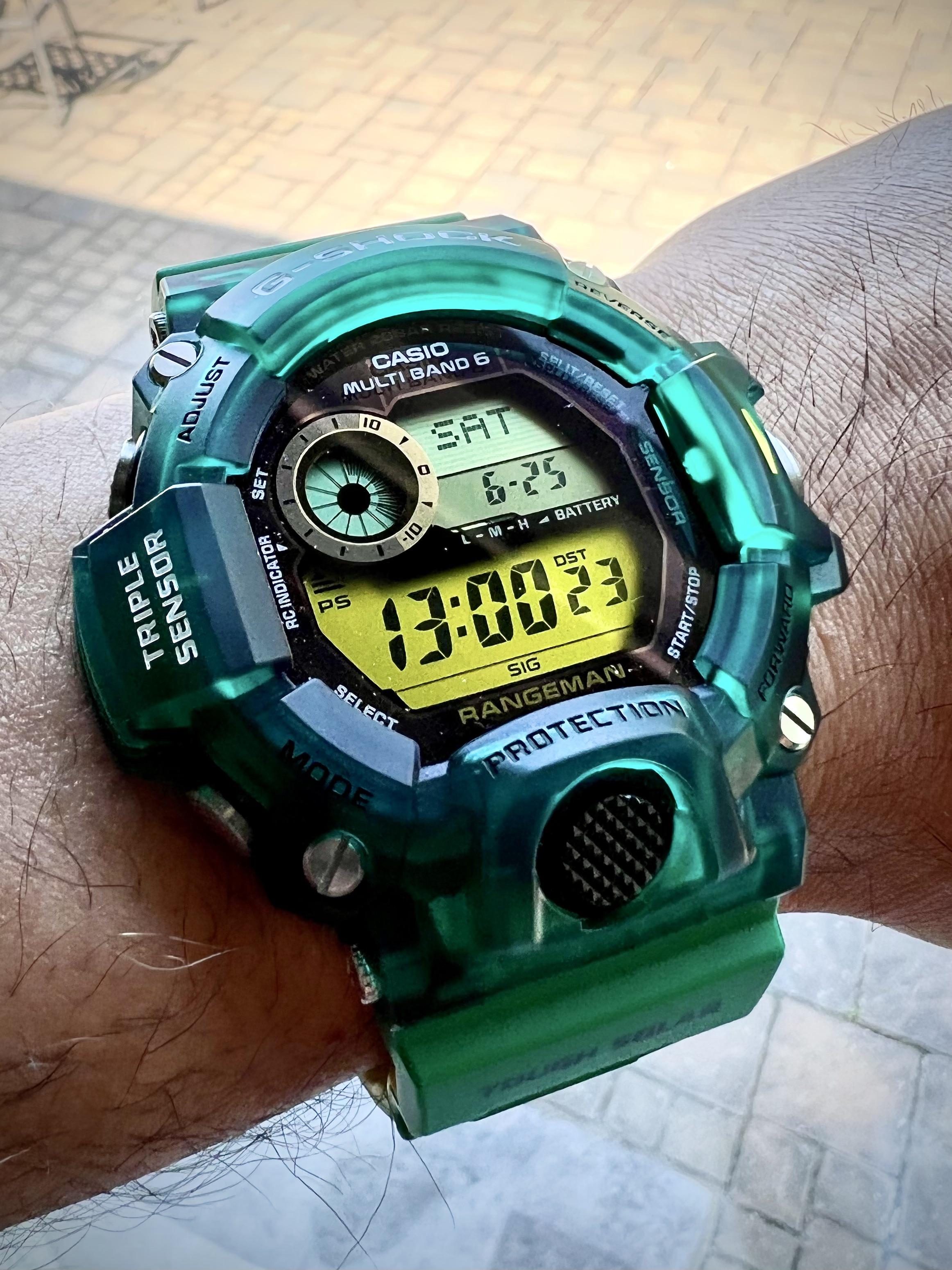 Feeling a little green today! Custom Rangeman (GW9400） : r/gshock