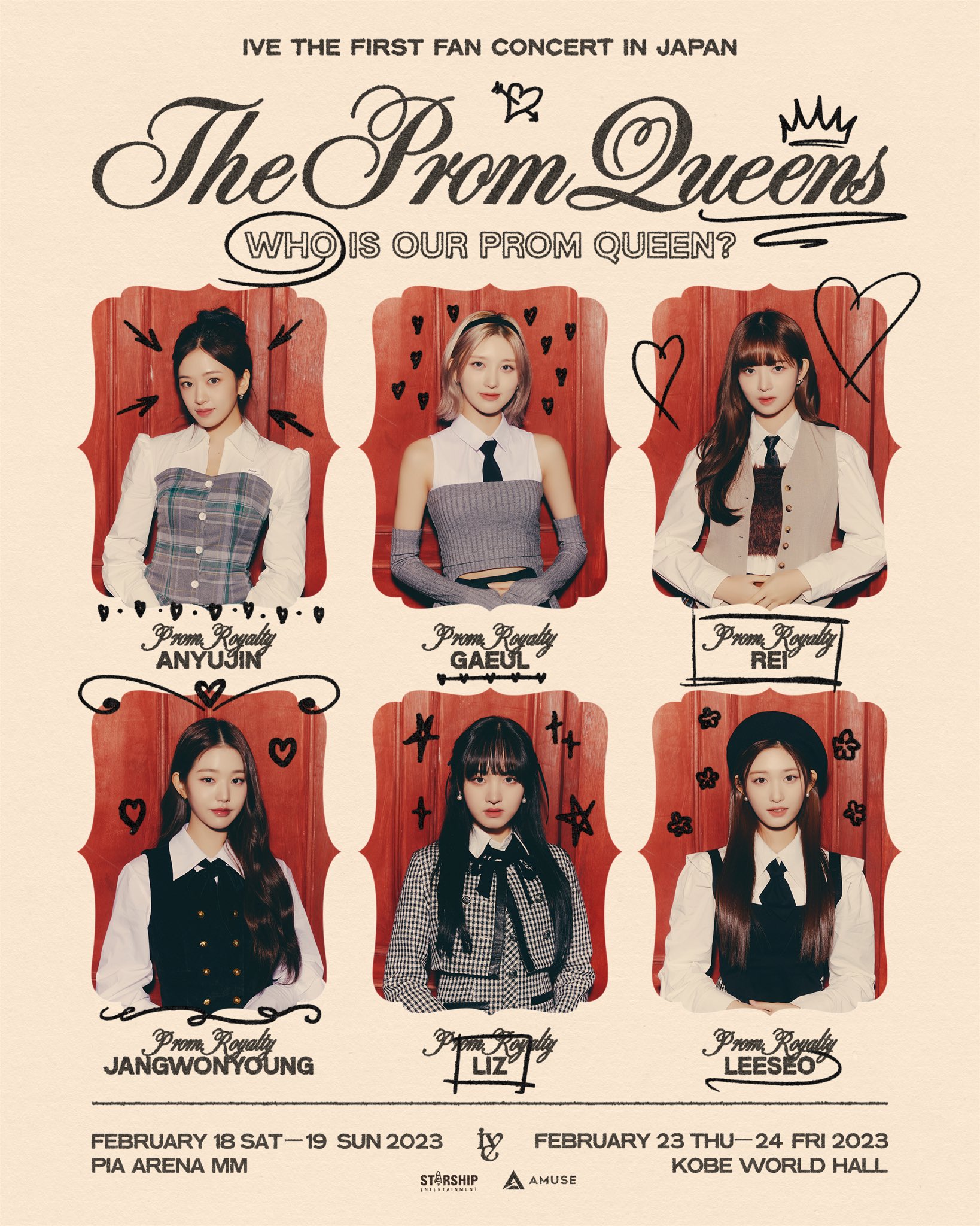 IVE - The First Fan Concert: The Prom Queens in Japan (Schedule