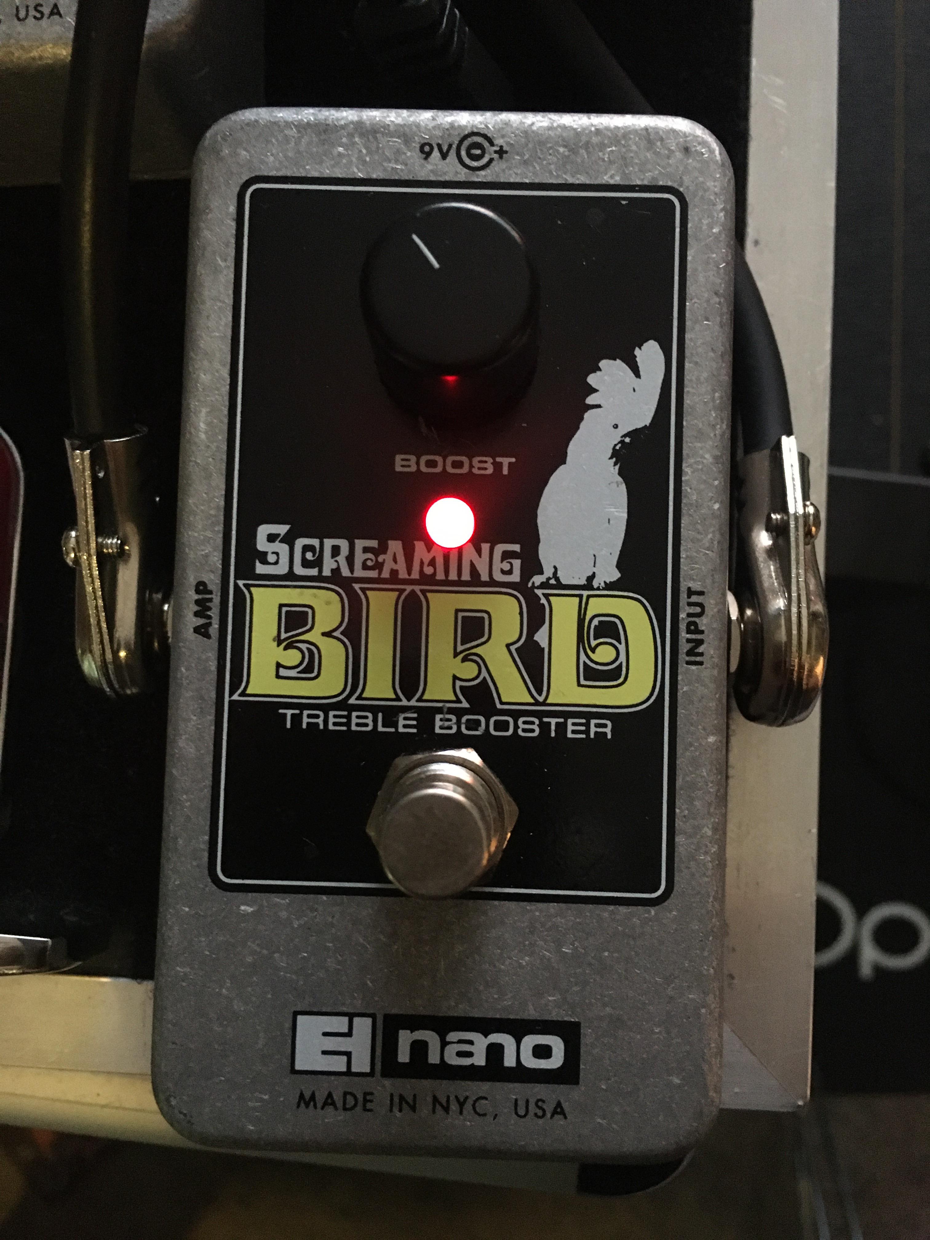 NPD] electro-harmonix Screaming Bird Treble Booster : r/guitarpedals