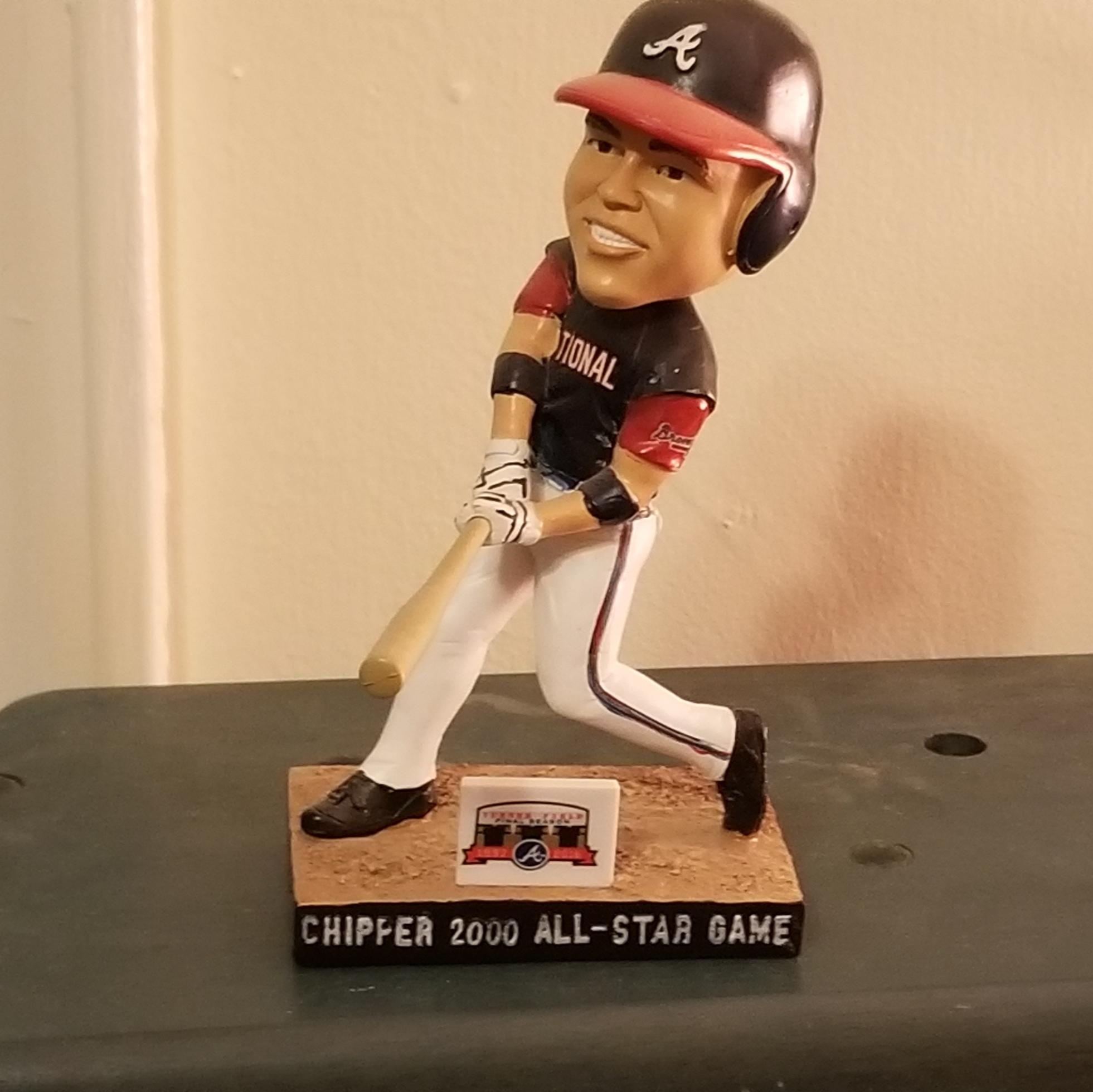 Anybody remember this bobblehead? Chipper Jones commemorating his