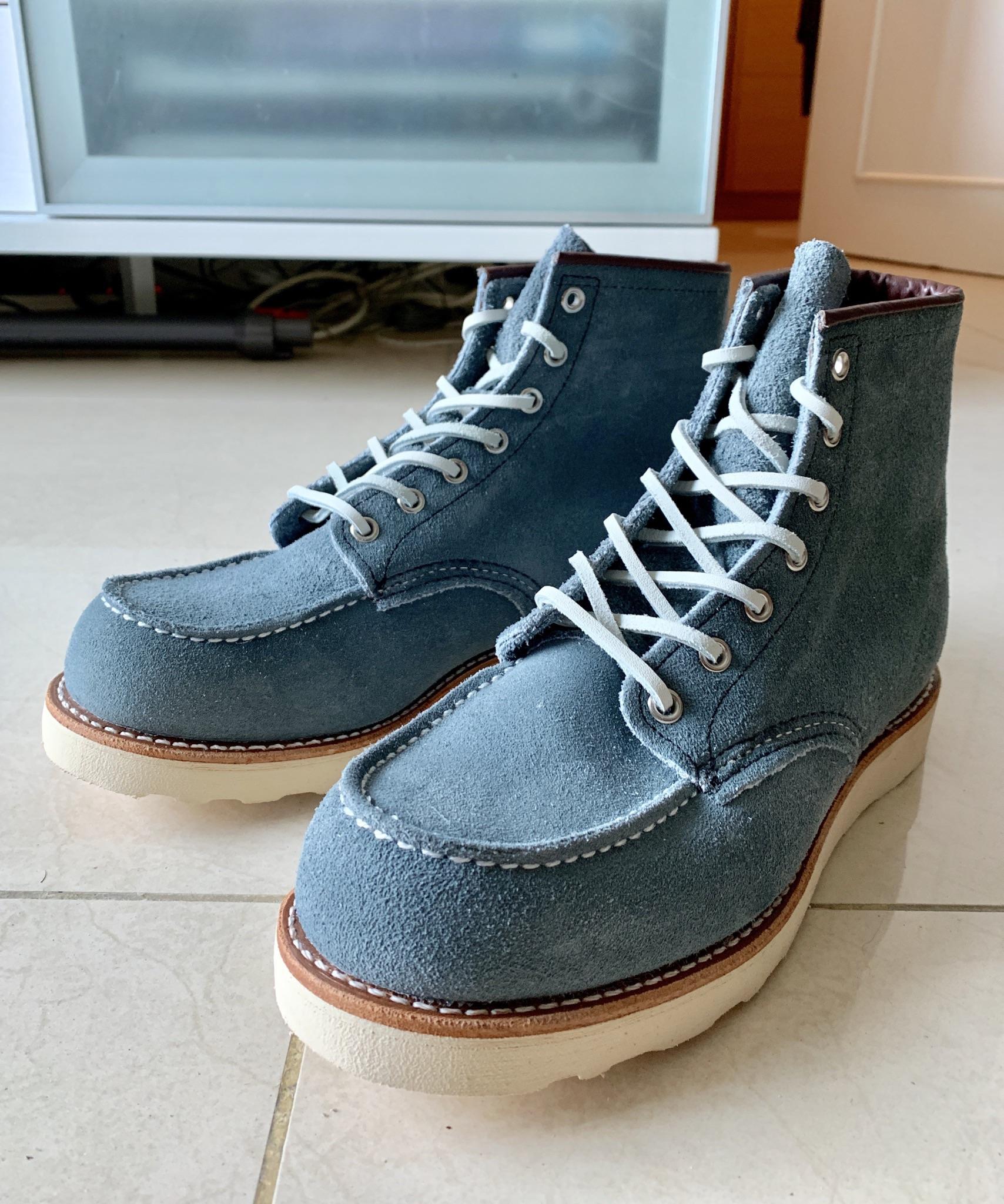 Continuing the blue theme, 8143 Moc Toes in Slate Blue Abilene : r