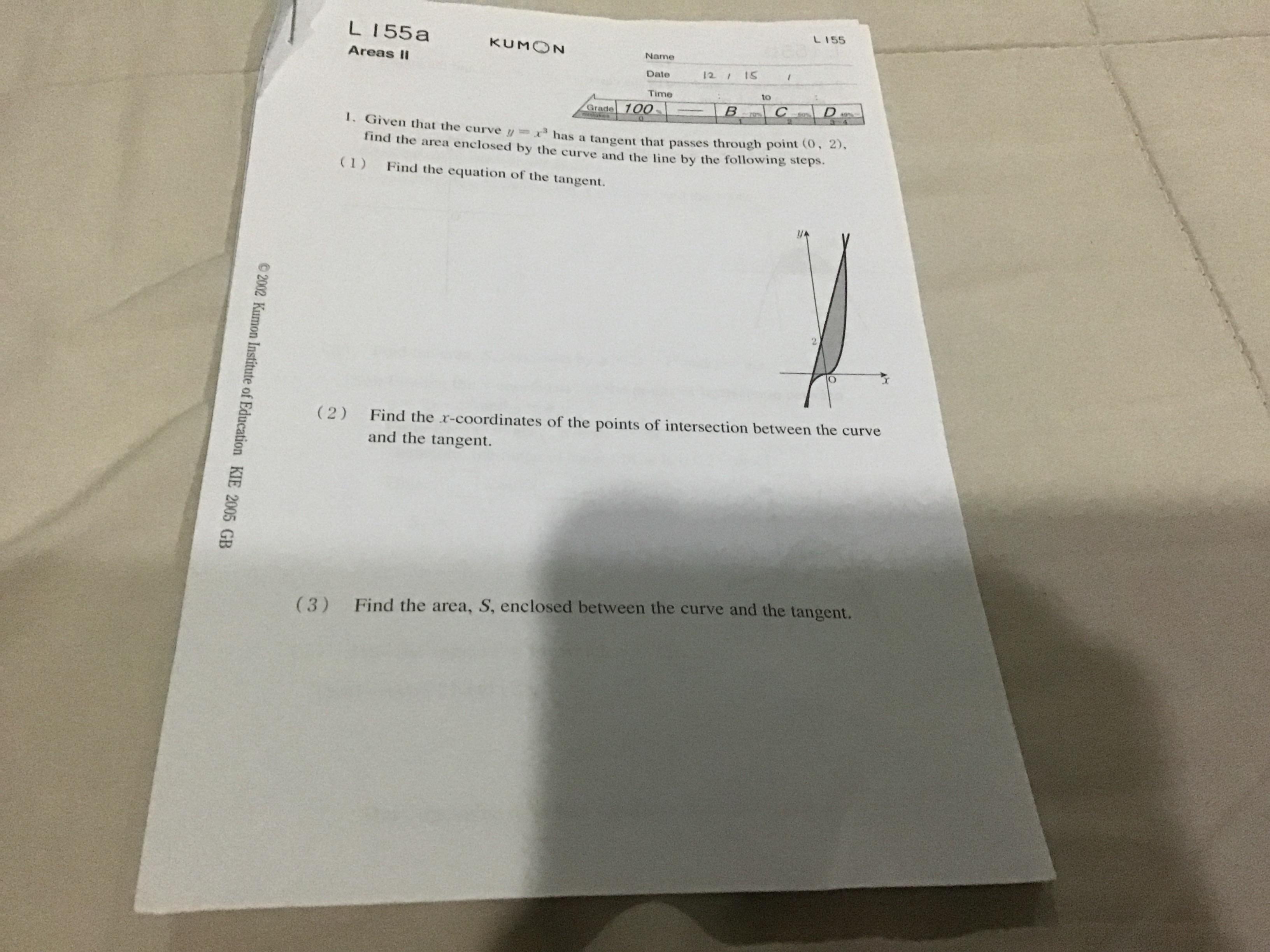 Level L Math Solution Book please? : r/Kumon
