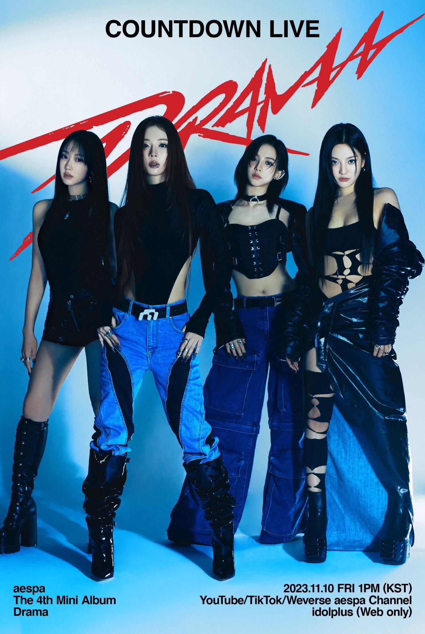 aespa - 4thミニアルバム「Drama」（カウントダウンライブポスター