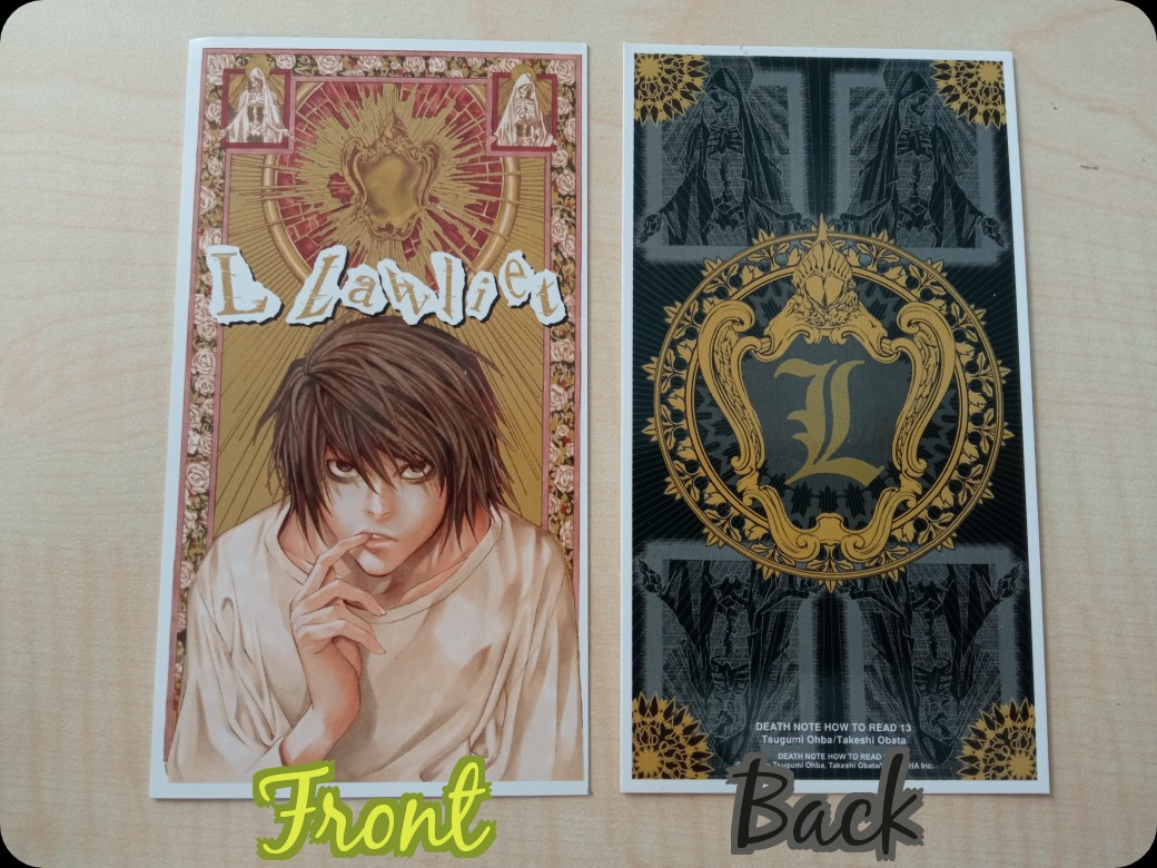 I got 2 of these from Death Note 13: How to read? Looks like