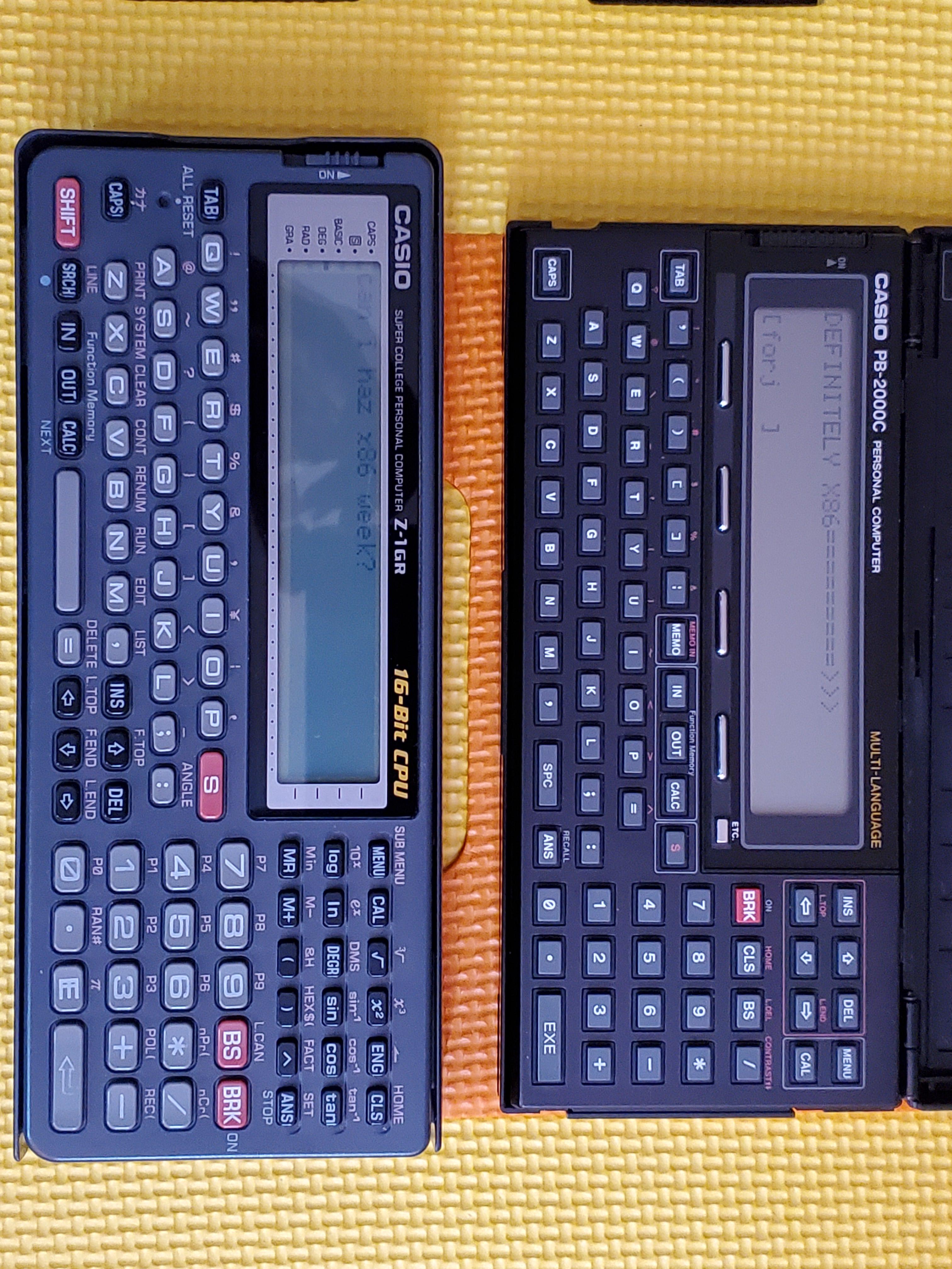 CASIO Z-1GR 16ビットCPU ポータブルコンピュータ CASIO Z-1GR 16