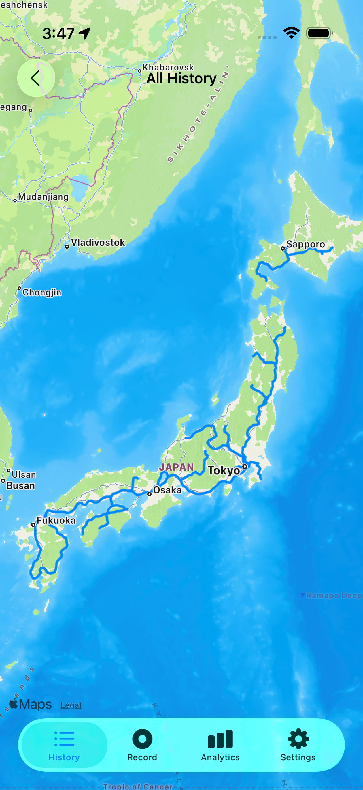 I ran across Japan 🇯🇵 : r/driving