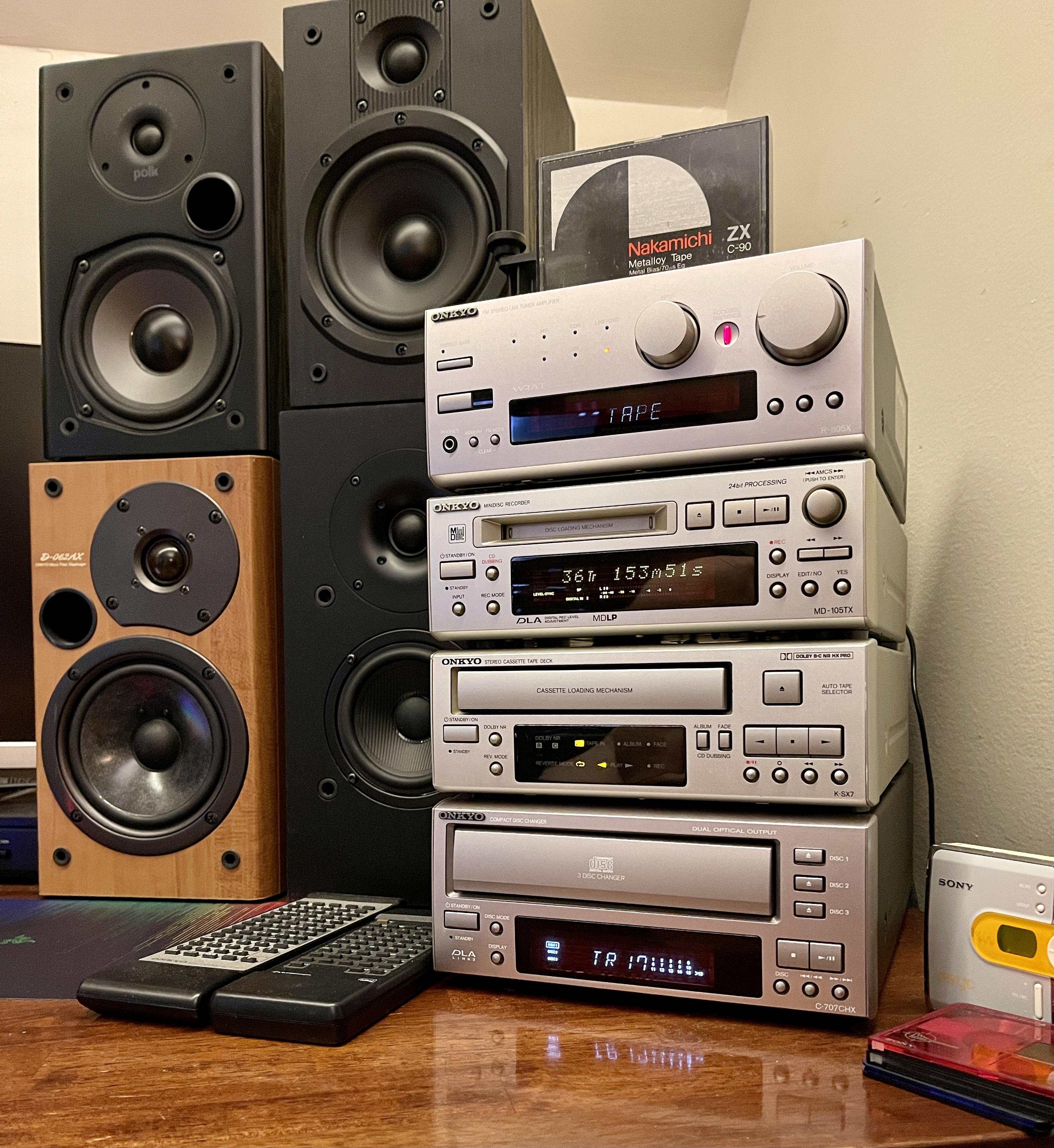 My Onkyo Mini Stack : r/cassetteculture