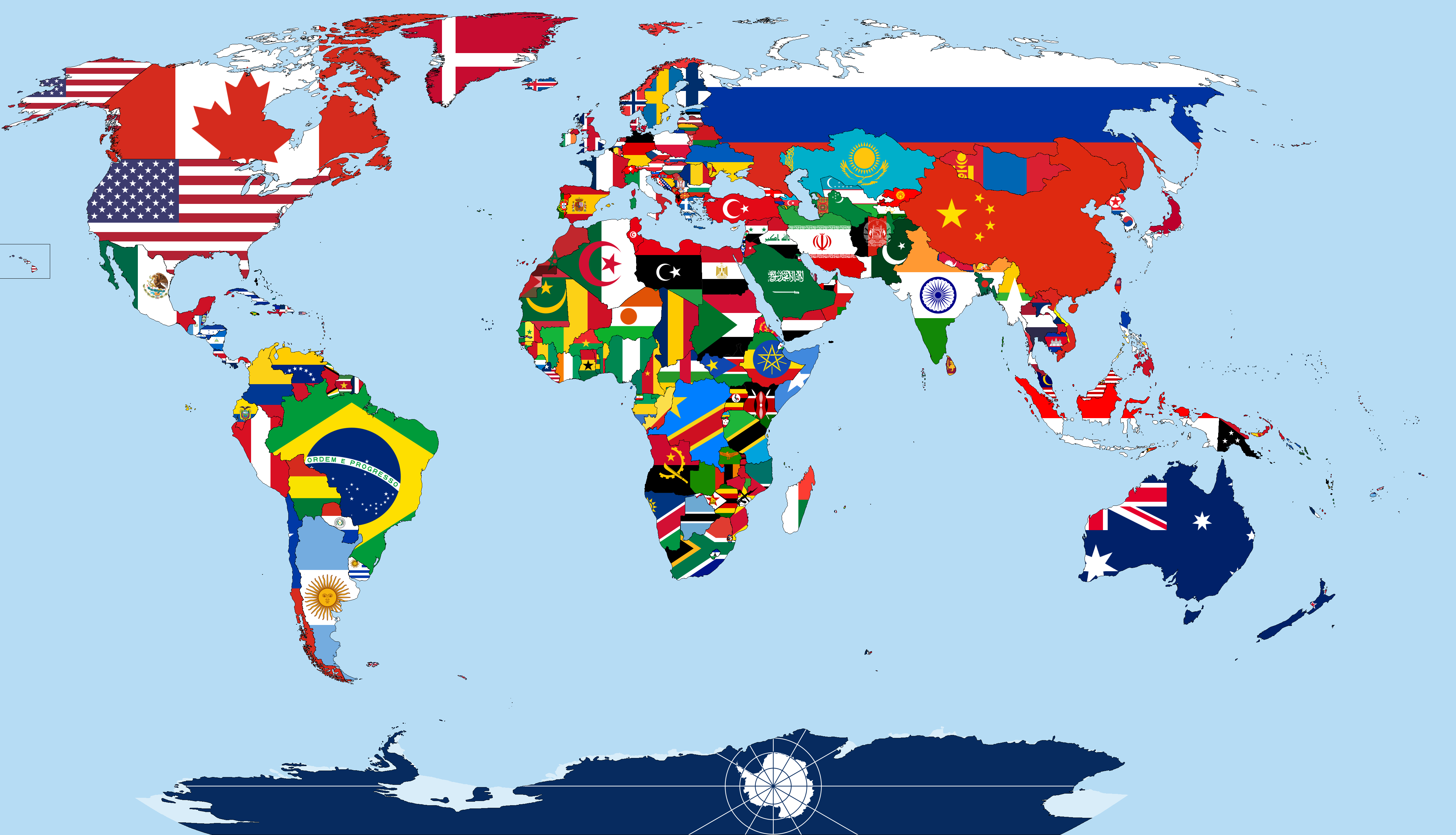 高品質の世界の旗の地図 : r/MapPorn