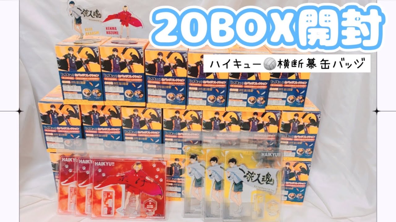 グッズ開封】ハイキュー｜横断幕缶バッジ【グッズ紹介】 - YouTube