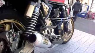 ゼファー400 ZEPHYRX MID-KNIGHT ミッドナイト モナカマフラー音を聞け