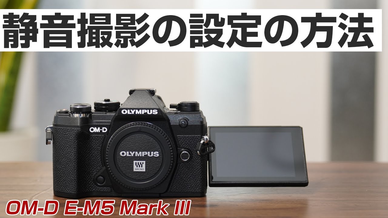 OLYMPUS OM-D E-M5 Mark III 静音撮影をする方法 - YouTube