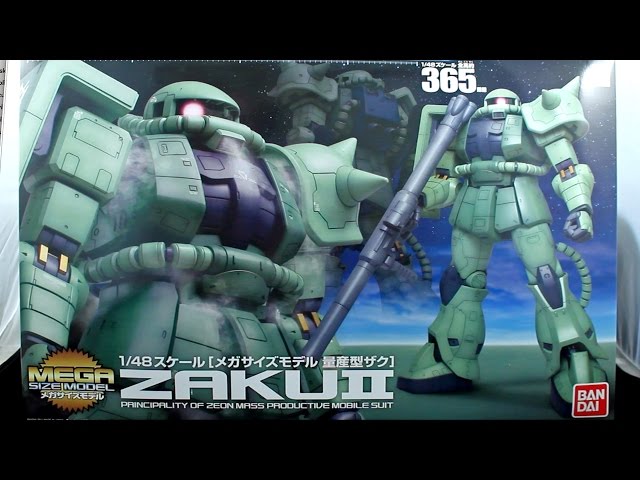865 - Mega-Size Zaku II UNBOXING - YouTube