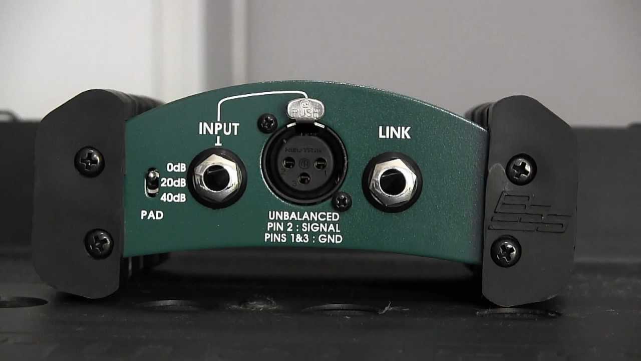 BSS Audio AR-133 active DI box review and user guide - YouTube